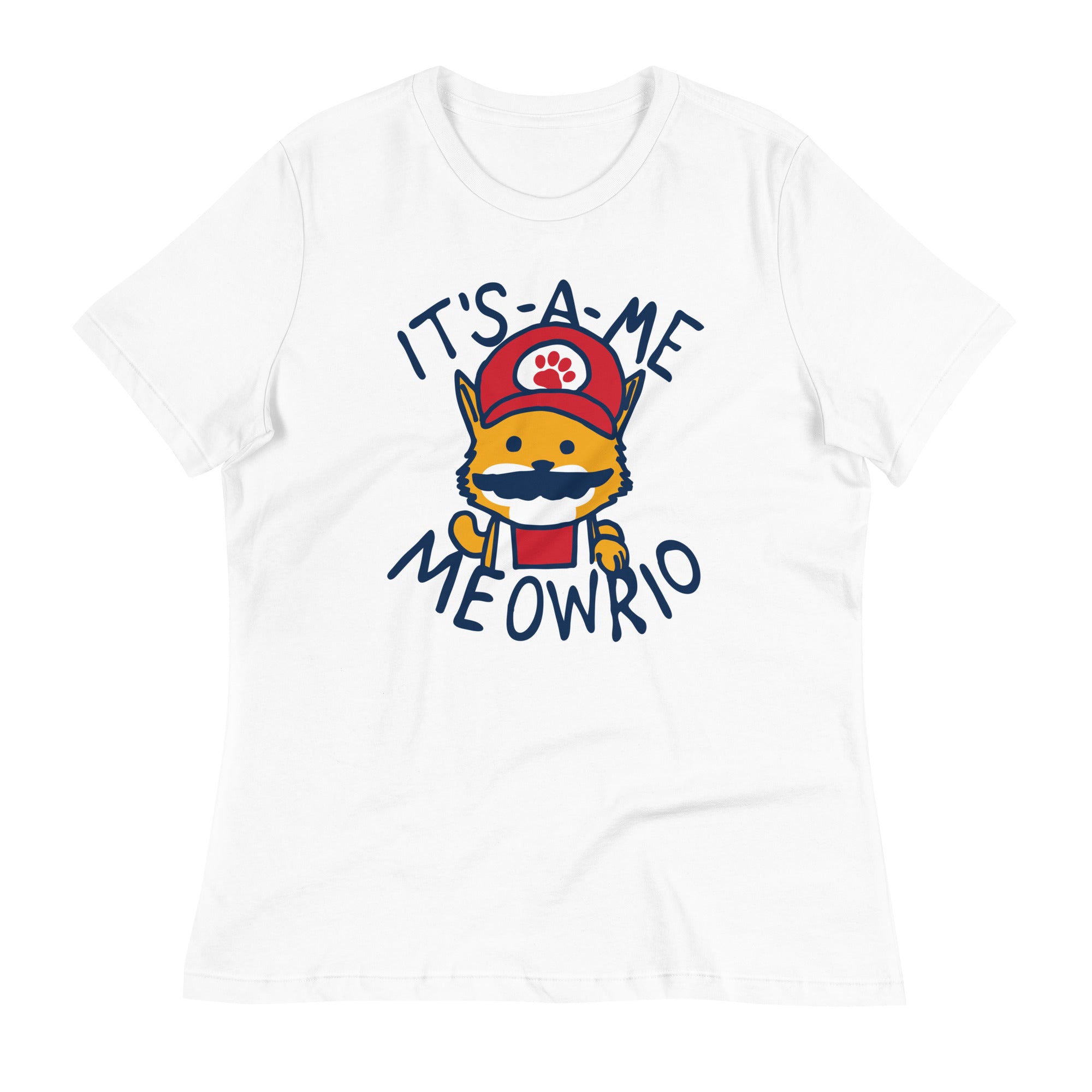 It's-a-me Meowrio Women's Signature Tee Hoodie, Sweatshirt | PureTeeCo.com (Image 3)