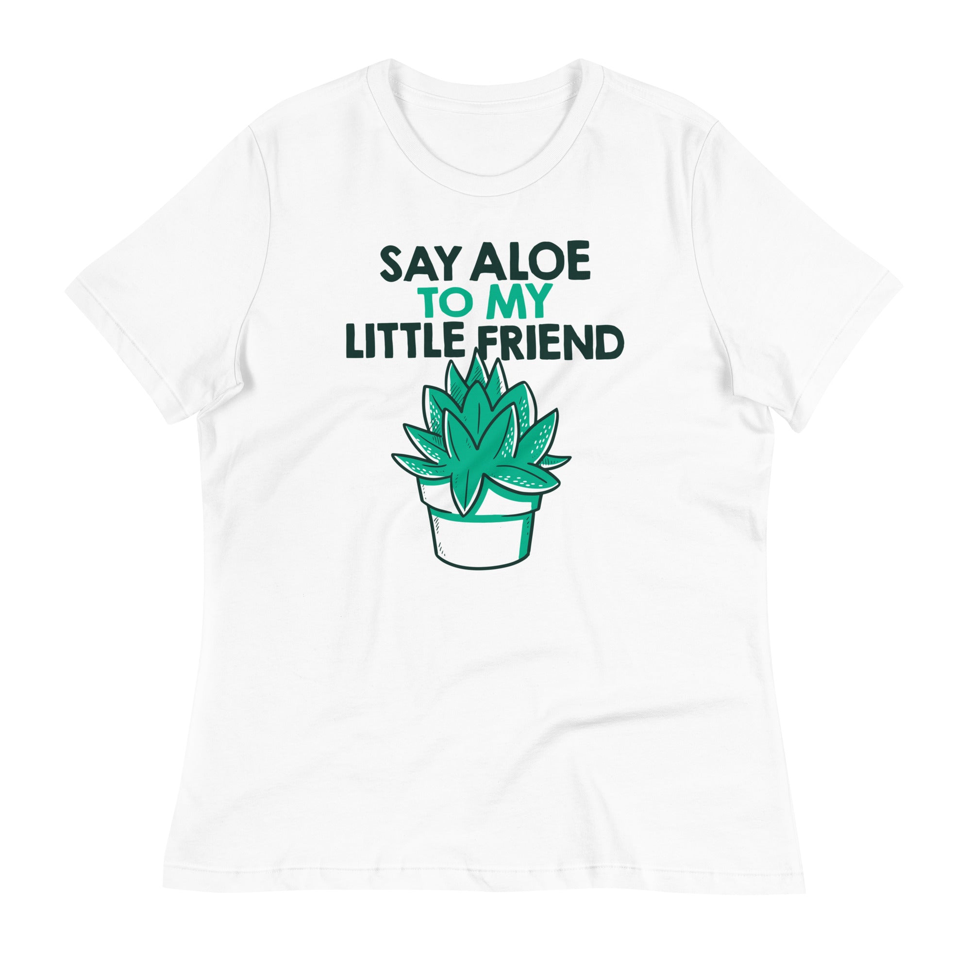 Say Aloe To My Little Friend Women's Signature Tee Hoodie, Sweatshirt | PureTeeCo.com (Image 5)