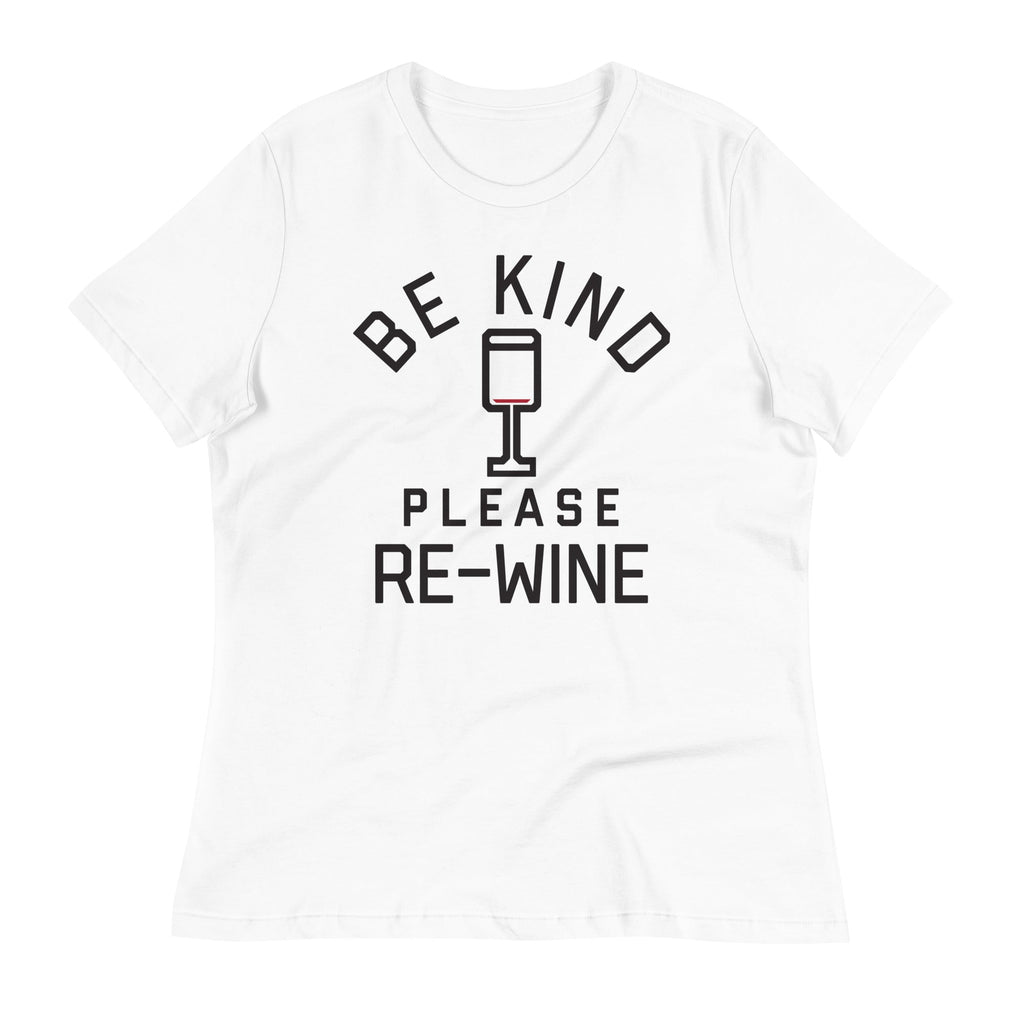 Be Kind, Please Re-Wine Women's Signature Tee Hoodie, Sweatshirt | PureTeeCo.com (Image 1)