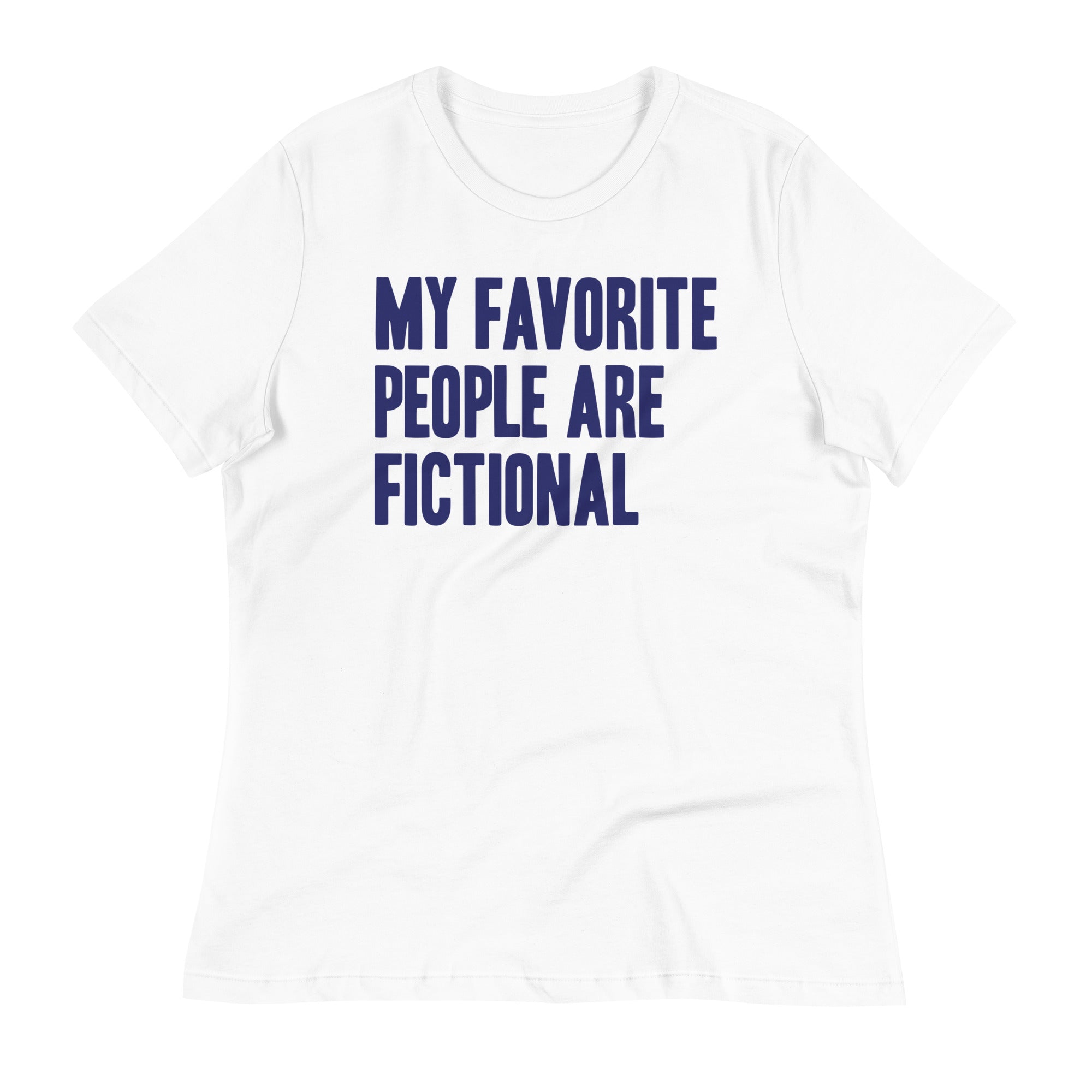 My Favorite People Are Fictional Women's Signature Tee Hoodie, Sweatshirt | PureTeeCo.com (Image 5)