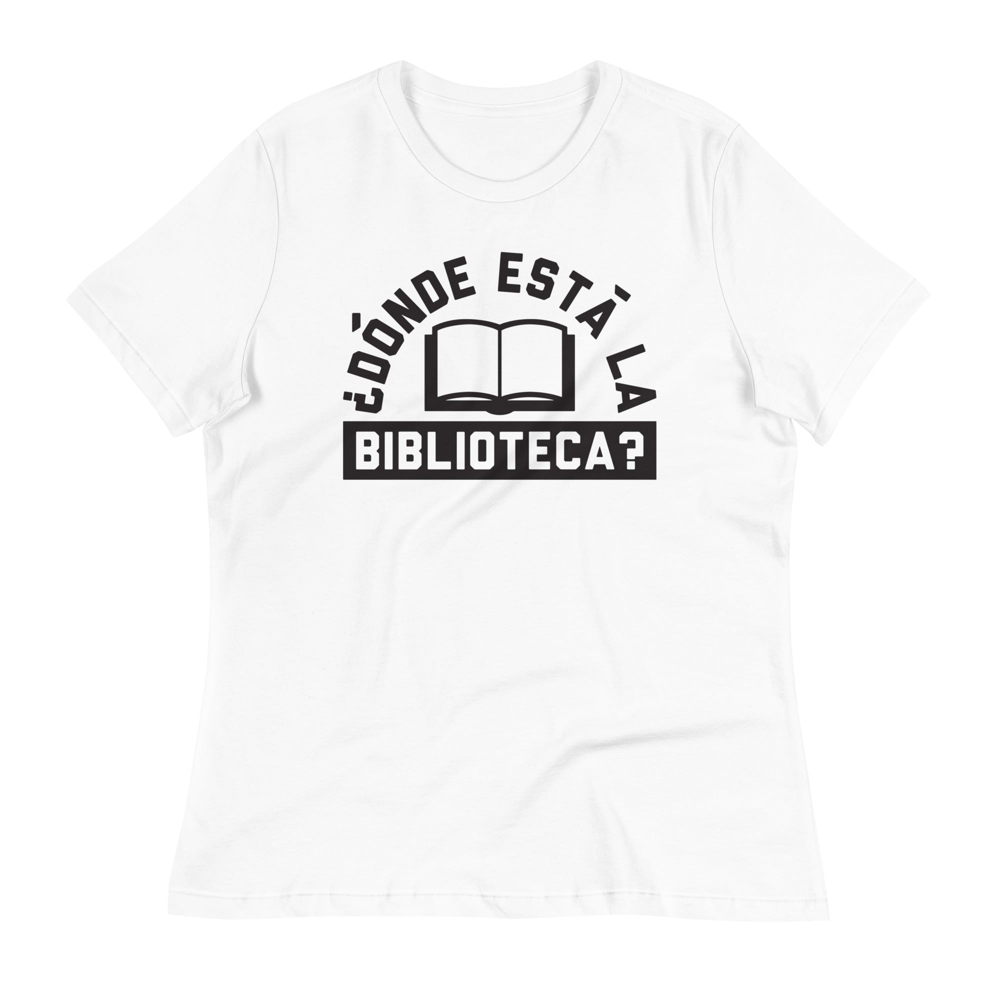 Donde Esta La Biblioteca? Women's Signature Tee Hoodie, Sweatshirt | PureTeeCo.com (Image 5)