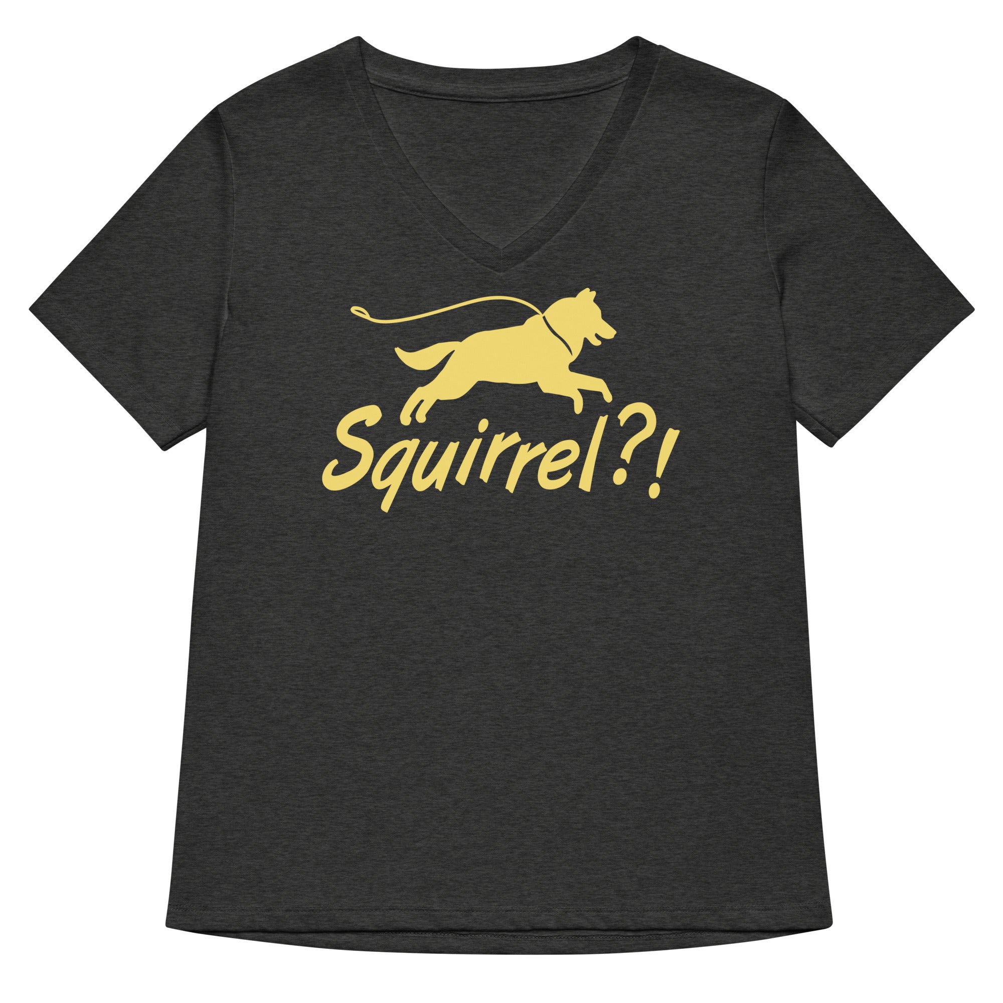 Squirrel?! Women's V-Neck Tee Hoodie, Sweatshirt | PureTeeCo.com (Image 3)