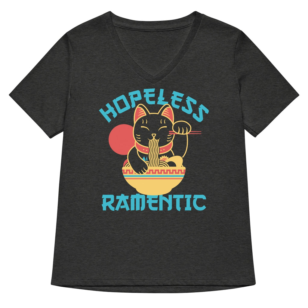 Hopeless Ramentic Women's V-Neck Tee Hoodie, Sweatshirt | PureTeeCo.com (Image 3)