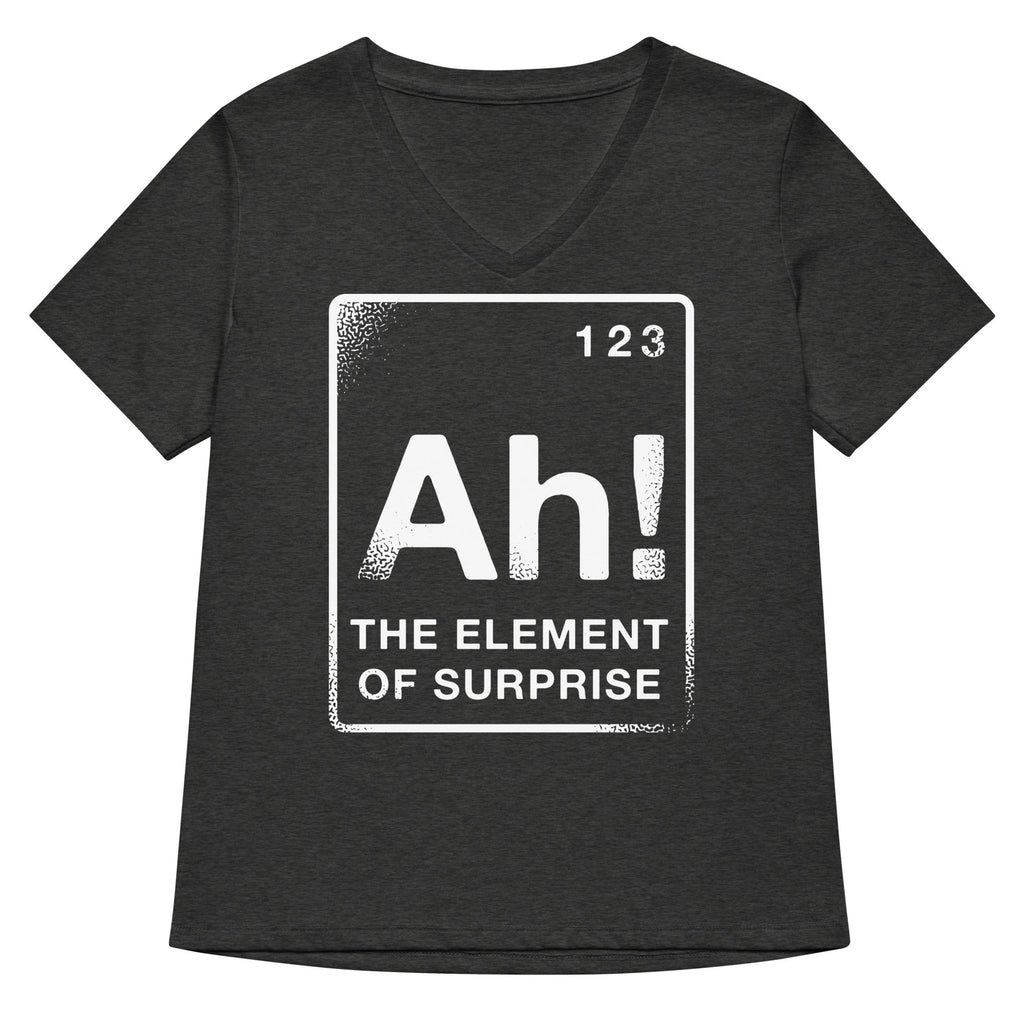 The Element Of Surprise Women's V-Neck Tee Hoodie, Sweatshirt | PureTeeCo.com (Image 3)