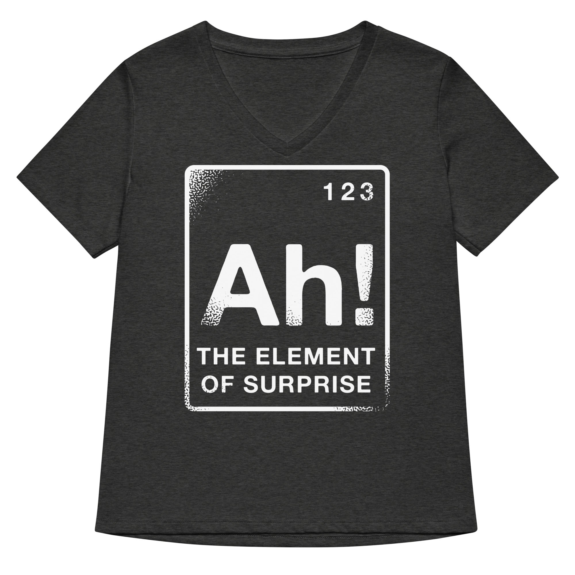The Element Of Surprise Women's V-Neck Tee Hoodie, Sweatshirt | PureTeeCo.com (Image 3)