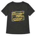 Everything's Under Control Situation Normal Women's V-Neck Tee Hoodie, Sweatshirt | PureTeeCo.com (Image 1)