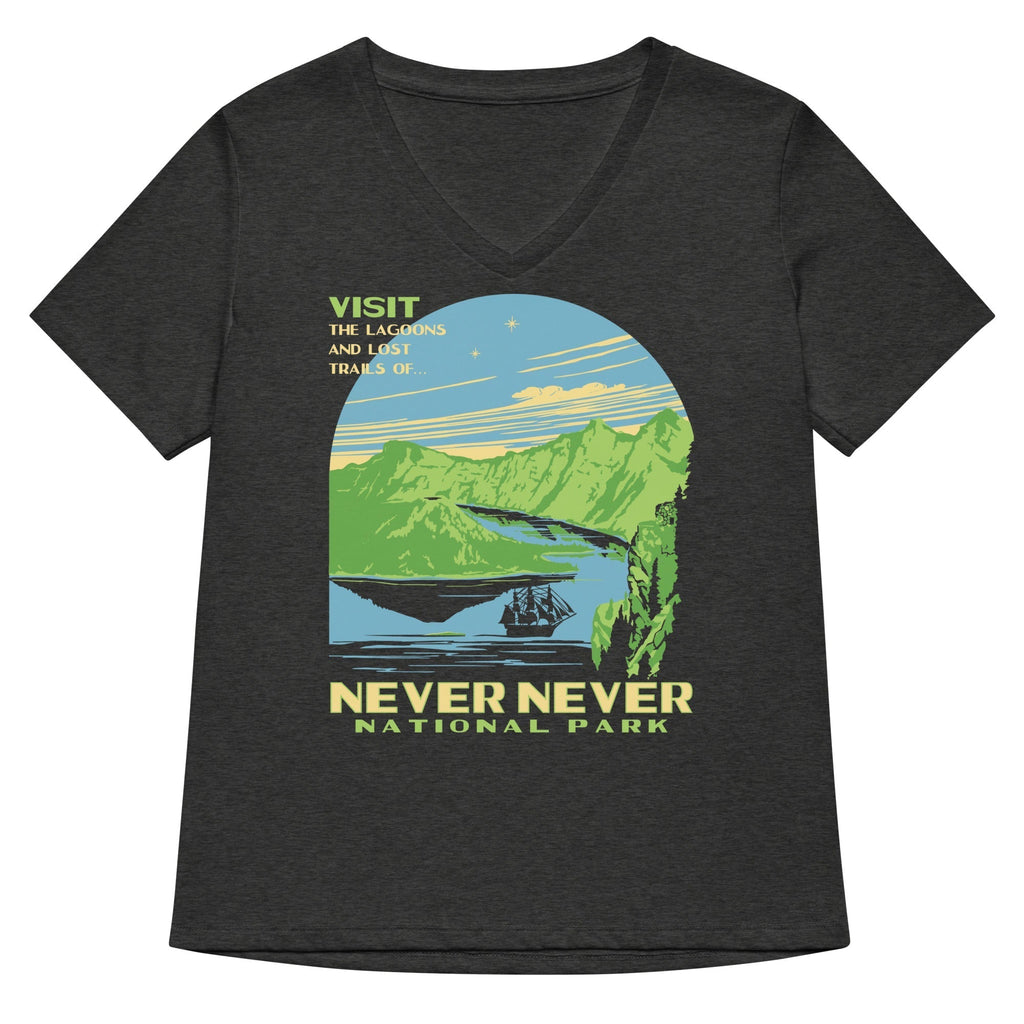 Never Never National Park Women's V-Neck Tee Hoodie, Sweatshirt | PureTeeCo.com (Image 2)