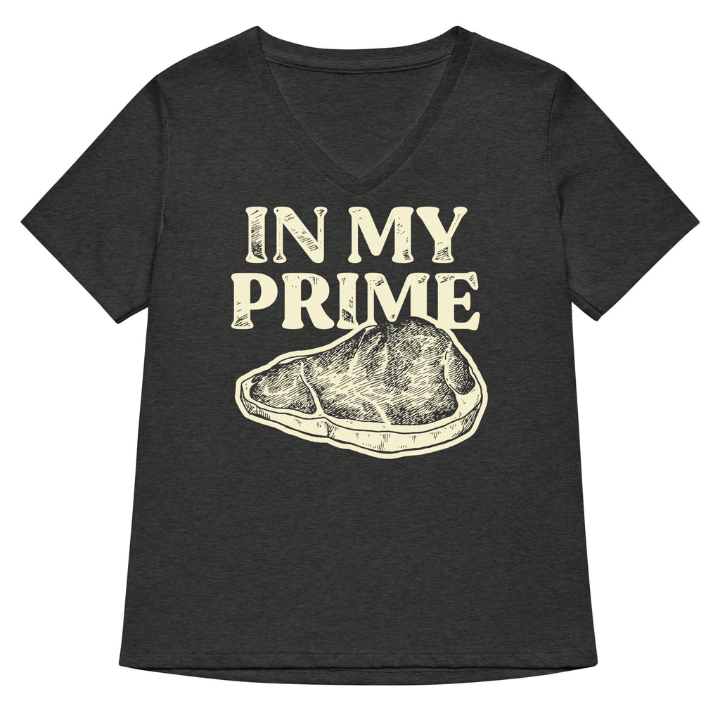 In My Prime Women's V-Neck Tee Hoodie, Sweatshirt | PureTeeCo.com (Image 4)