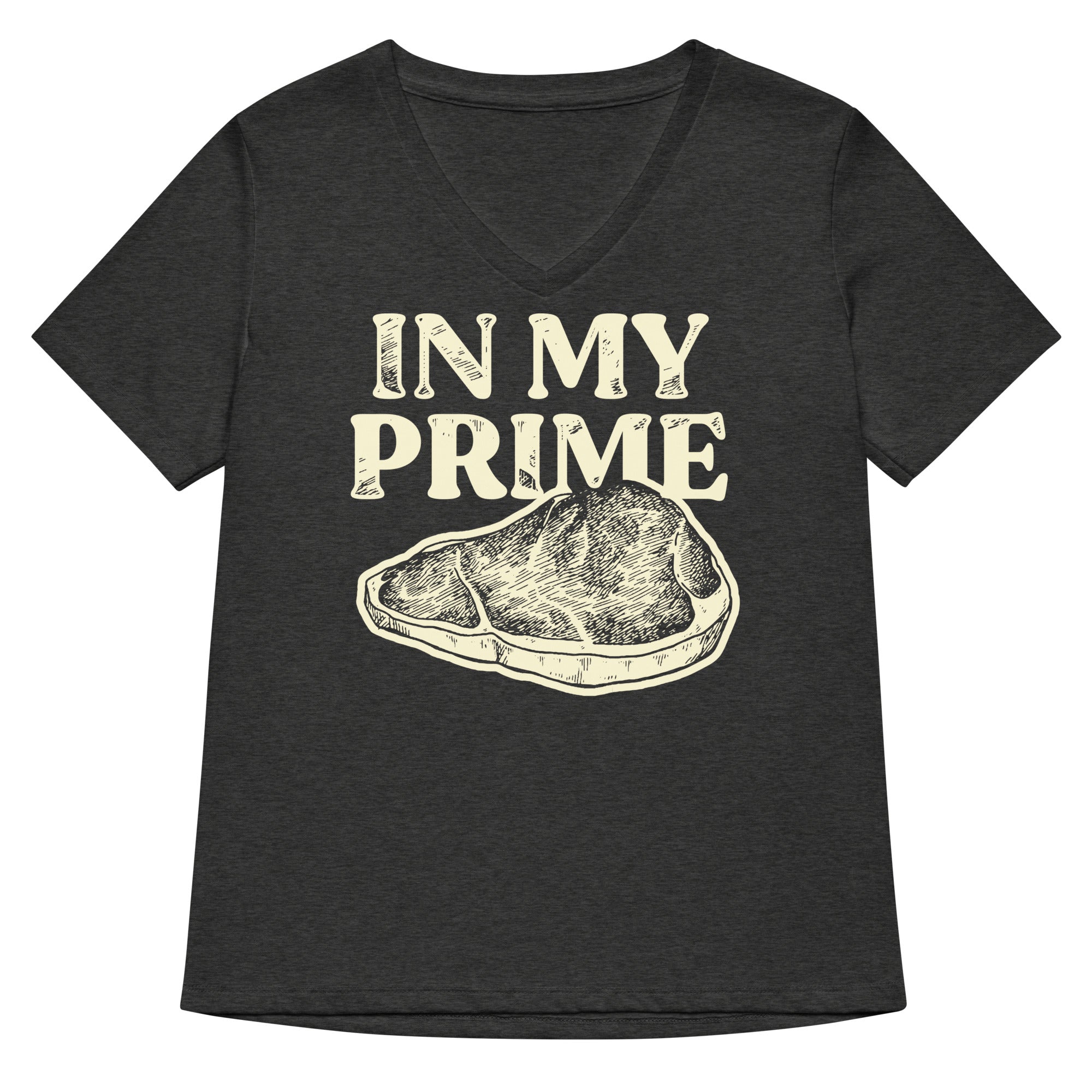 In My Prime Women's V-Neck Tee Hoodie, Sweatshirt | PureTeeCo.com (Image 4)