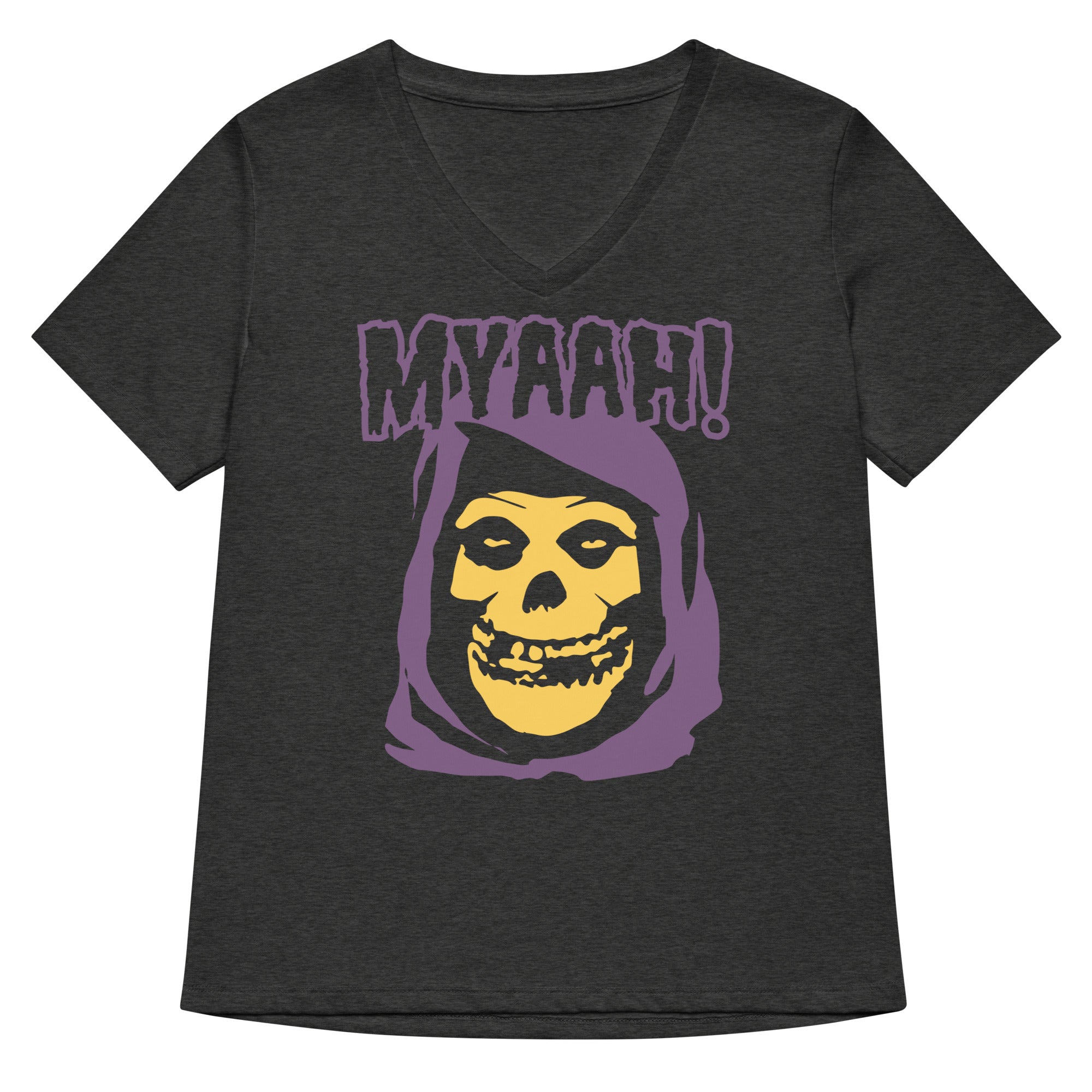 Myaah! Women's V-Neck Tee Hoodie, Sweatshirt | PureTeeCo.com (Image 3)