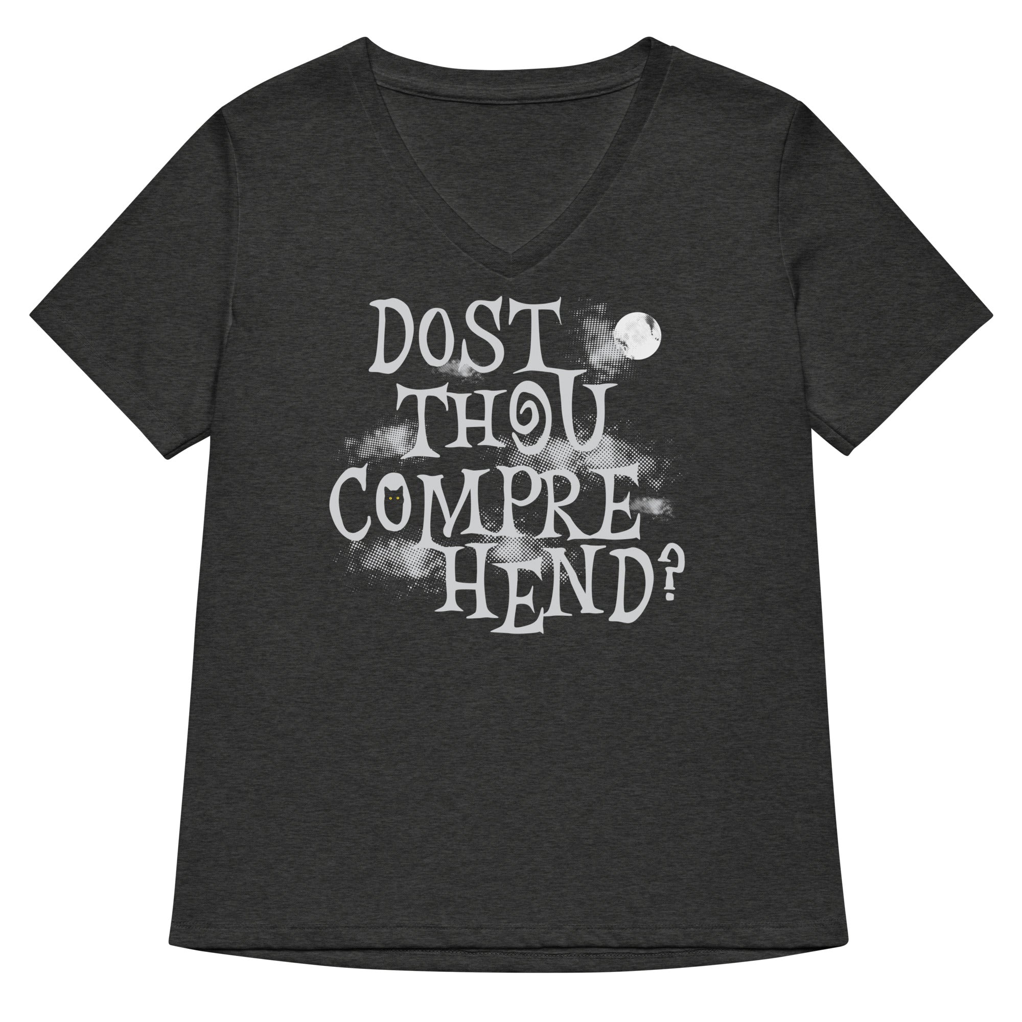 Dost Thou Comprehend? Women's V-Neck Tee Hoodie, Sweatshirt | PureTeeCo.com (Image 1)