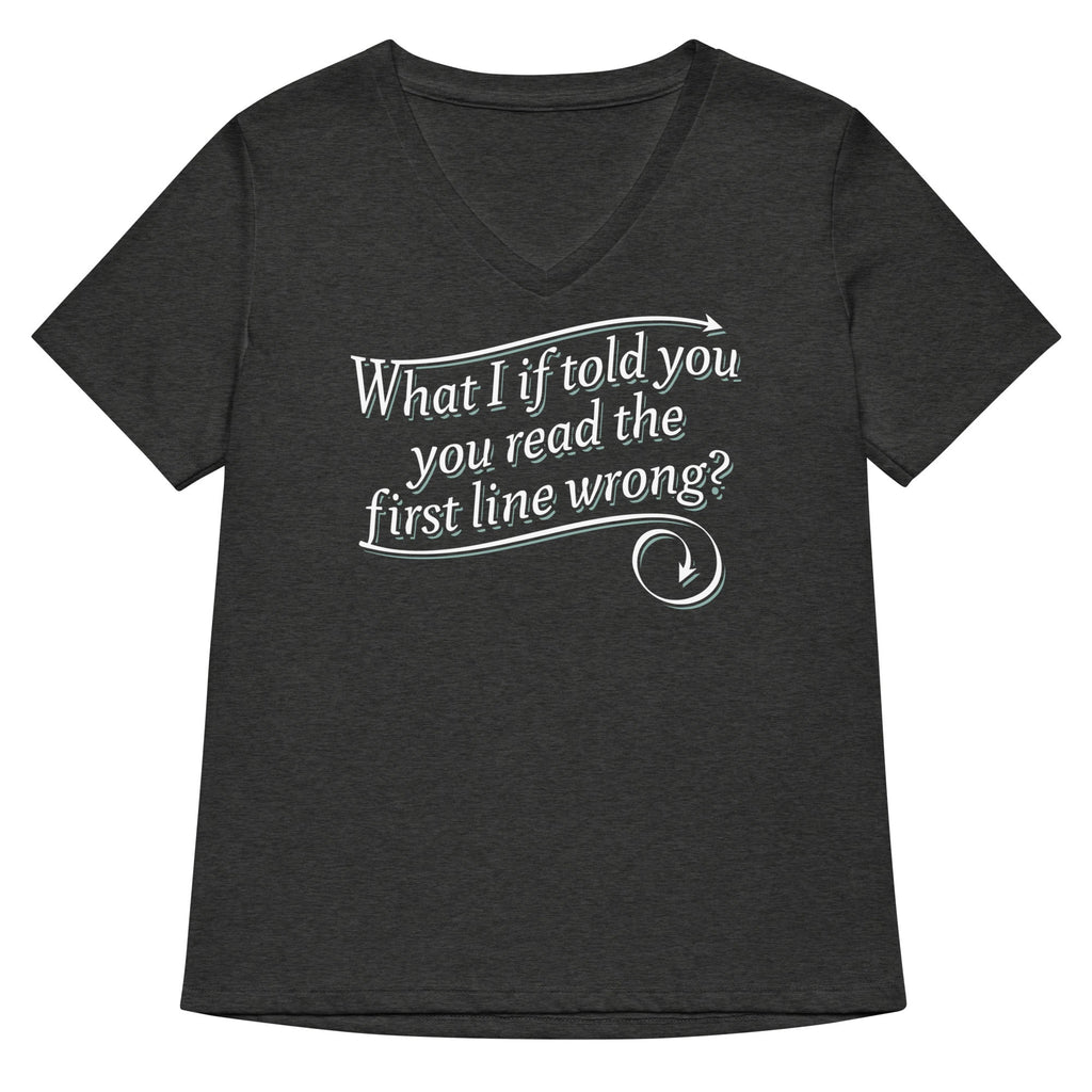 What I If Told You Women's V-Neck Tee Hoodie, Sweatshirt | PureTeeCo.com (Image 2)