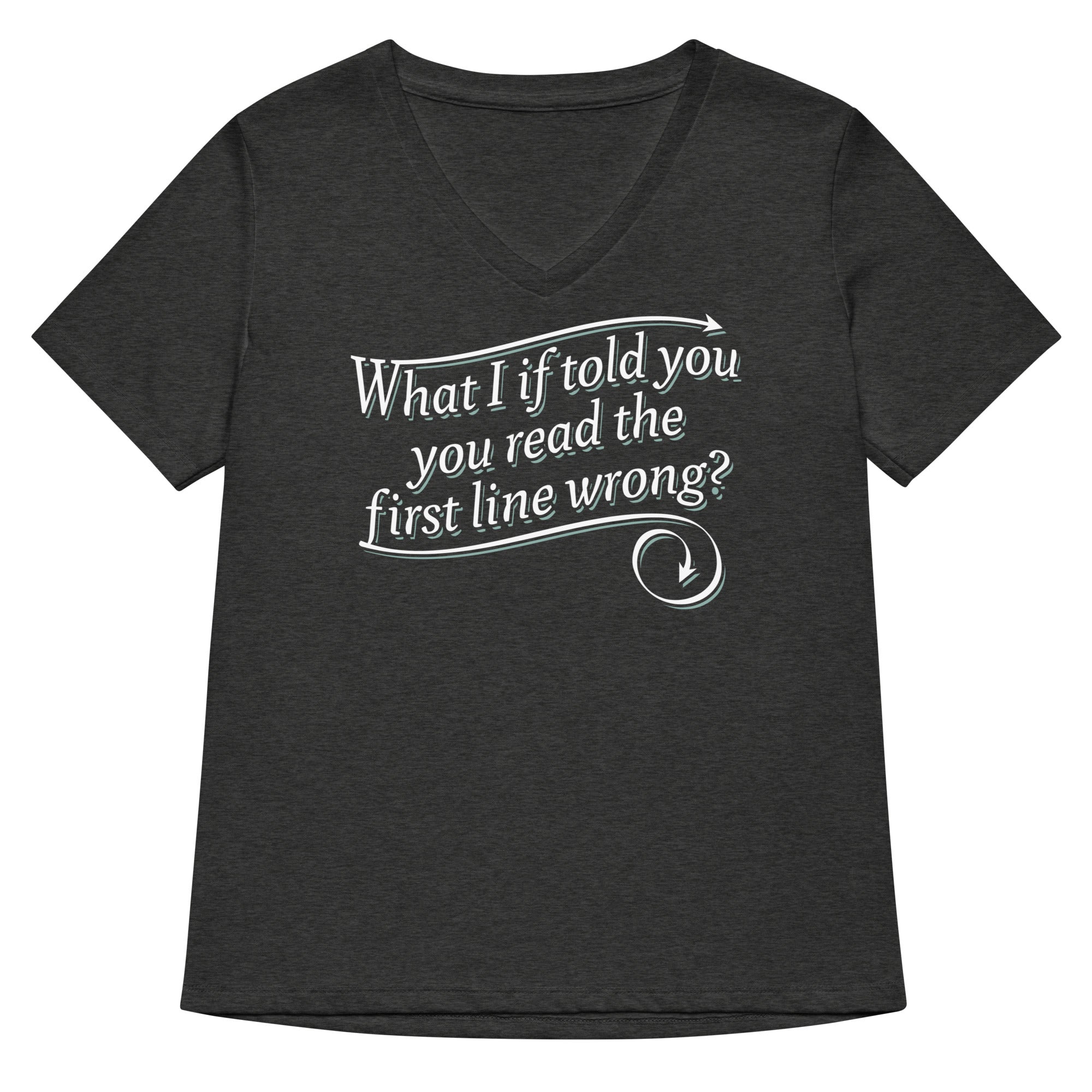 What I If Told You Women's V-Neck Tee Hoodie, Sweatshirt | PureTeeCo.com (Image 2)
