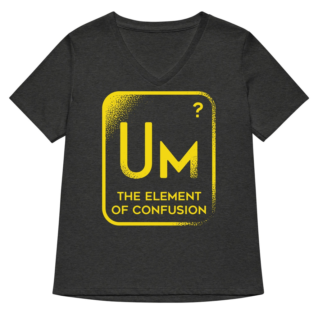 The Element Of Confusion Women's V-Neck Tee Hoodie, Sweatshirt | PureTeeCo.com (Image 2)