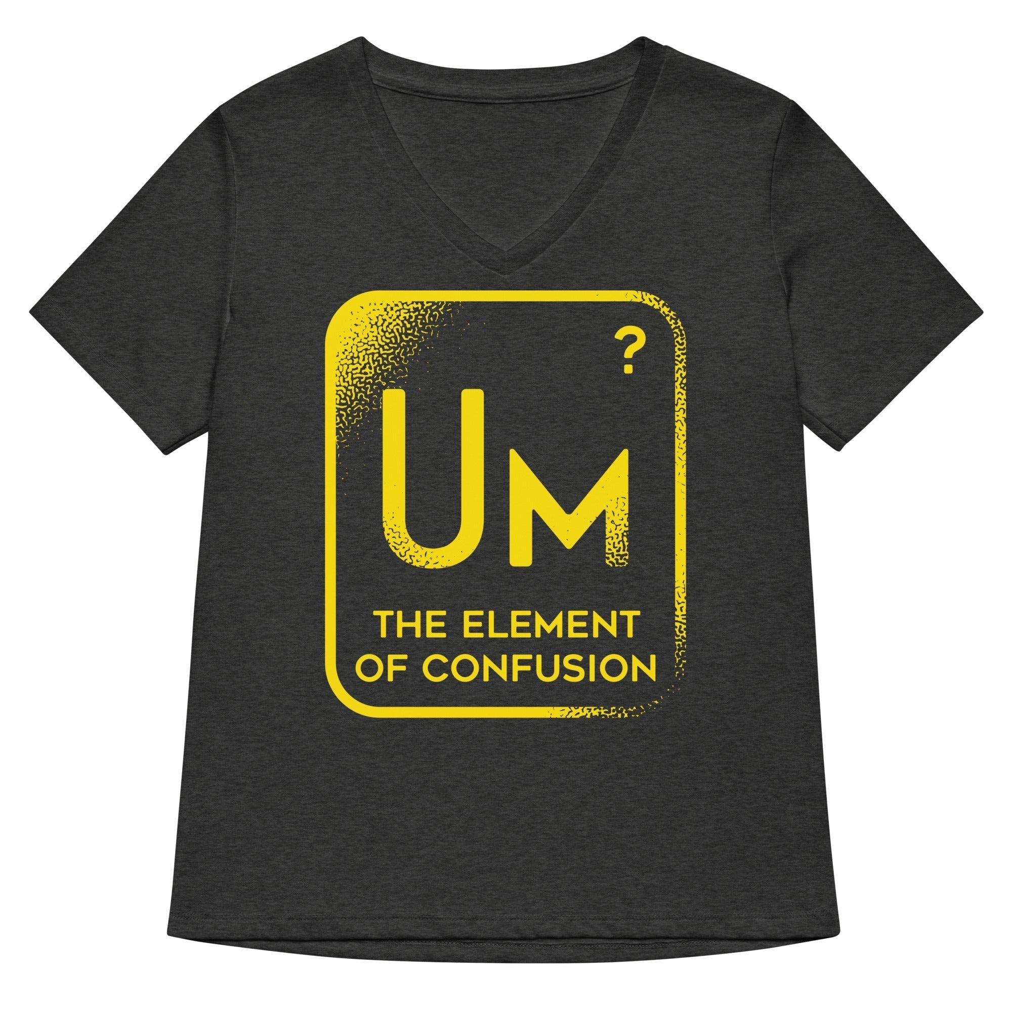 The Element Of Confusion Women's V-Neck Tee Hoodie, Sweatshirt | PureTeeCo.com (Image 2)
