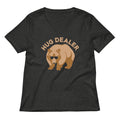 Hug Dealer Women's V-Neck Tee Hoodie, Sweatshirt | PureTeeCo.com (Image 1)