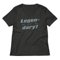 Legen-Dary Women's V-Neck Tee Hoodie, Sweatshirt | PureTeeCo.com (Image 1)
