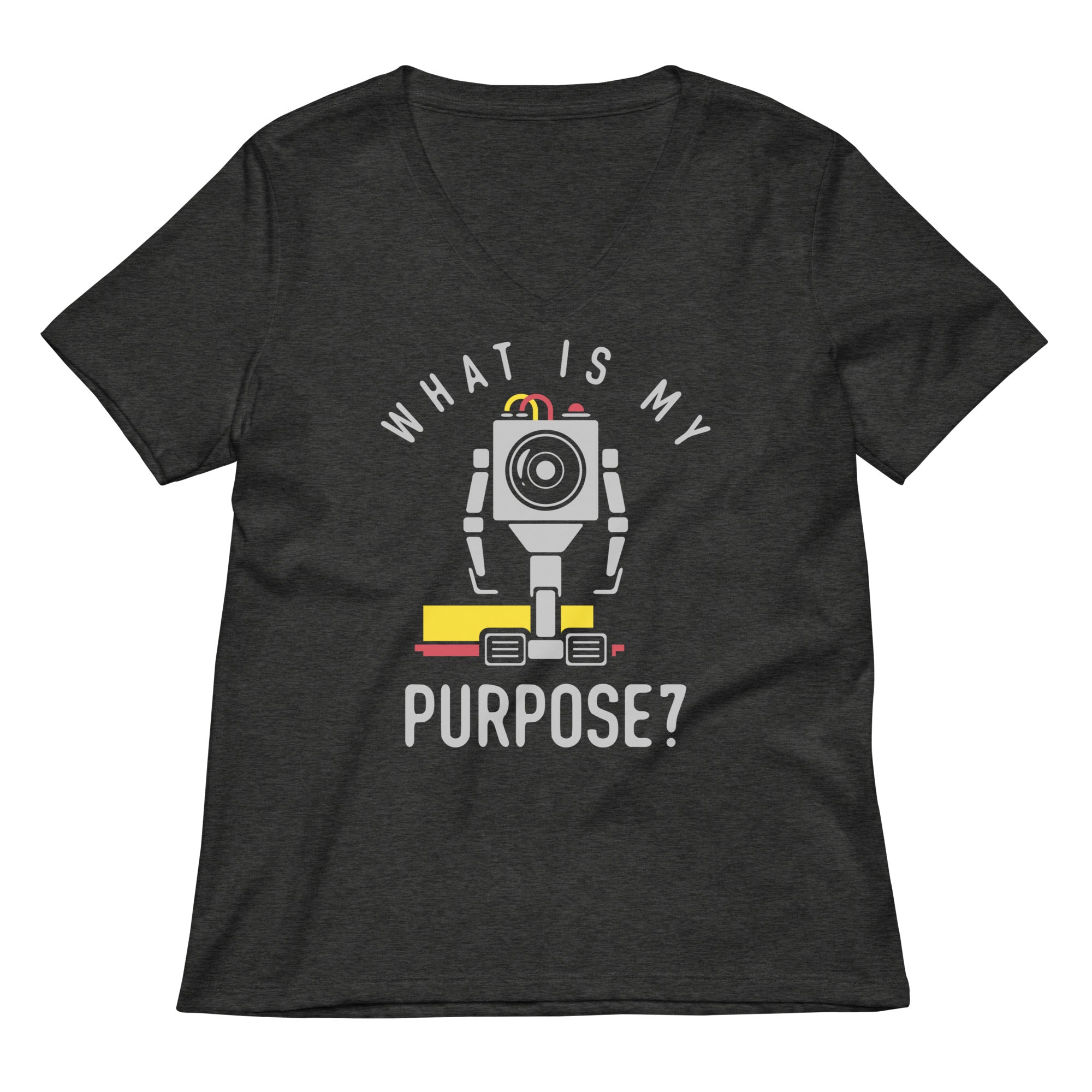 What Is My Purpose? Women's V-Neck Tee Hoodie, Sweatshirt | PureTeeCo.com (Image 2)