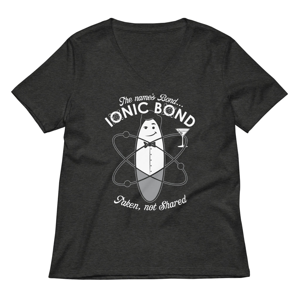 The Name's Bond, Ionic Bond Women's V-Neck Tee Hoodie, Sweatshirt | PureTeeCo.com (Image 3)