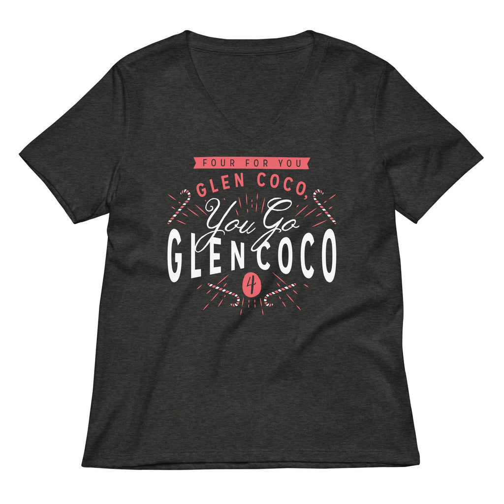 You Go Glen Coco Women's V-Neck Tee Hoodie, Sweatshirt | PureTeeCo.com (Image 3)