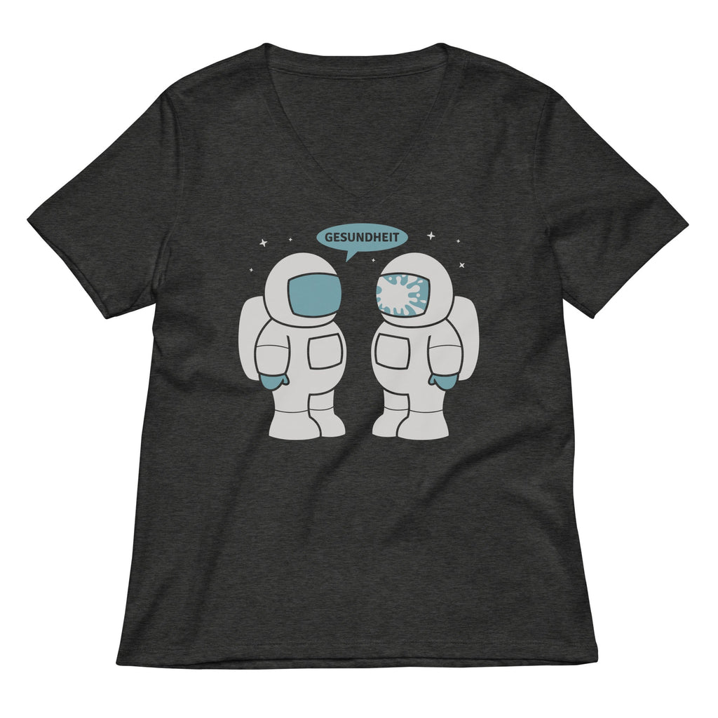 Space Sneeze Women's V-Neck Tee Hoodie, Sweatshirt | PureTeeCo.com (Image 1)