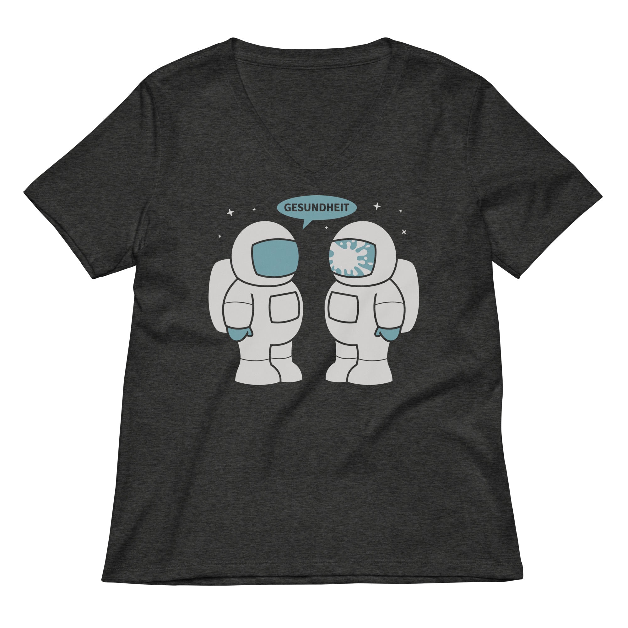 Space Sneeze Women's V-Neck Tee Hoodie, Sweatshirt | PureTeeCo.com (Image 1)