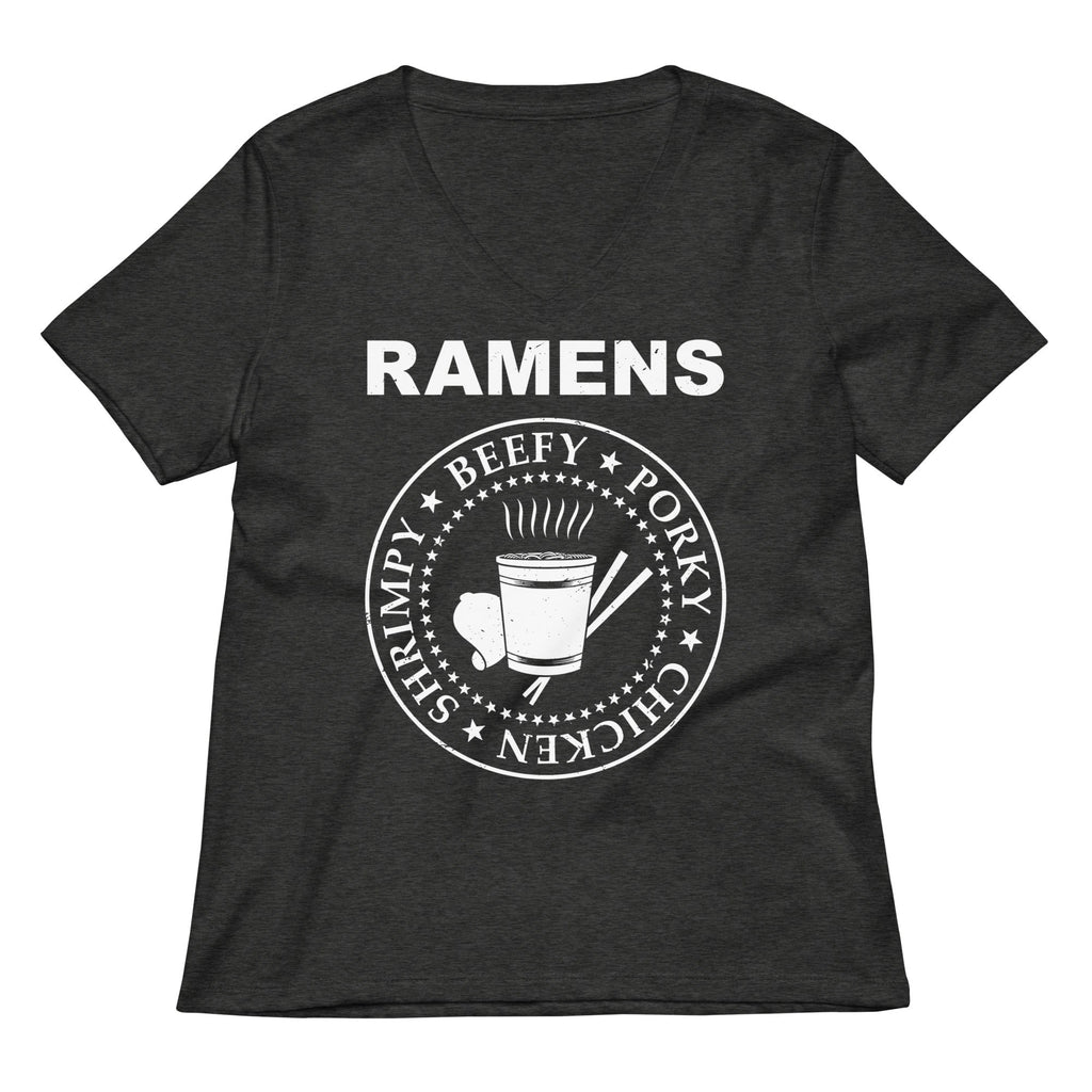 Ramens Women's V-Neck Tee Hoodie, Sweatshirt | PureTeeCo.com (Image 1)