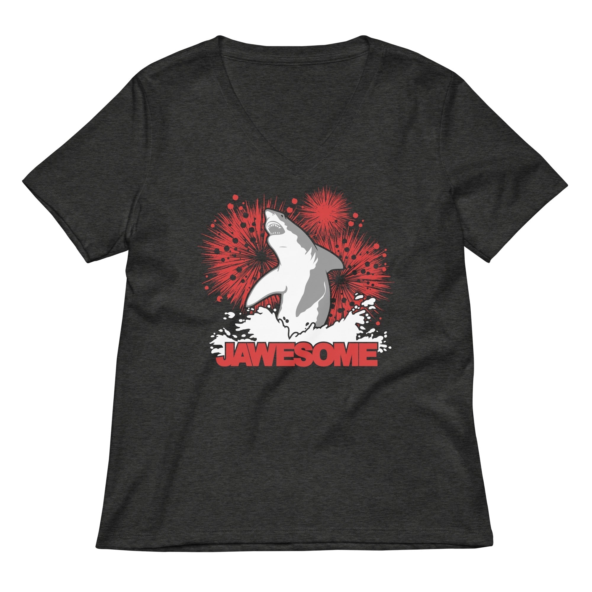 Jawesome! Women's V-Neck Tee Hoodie, Sweatshirt | PureTeeCo.com (Image 3)