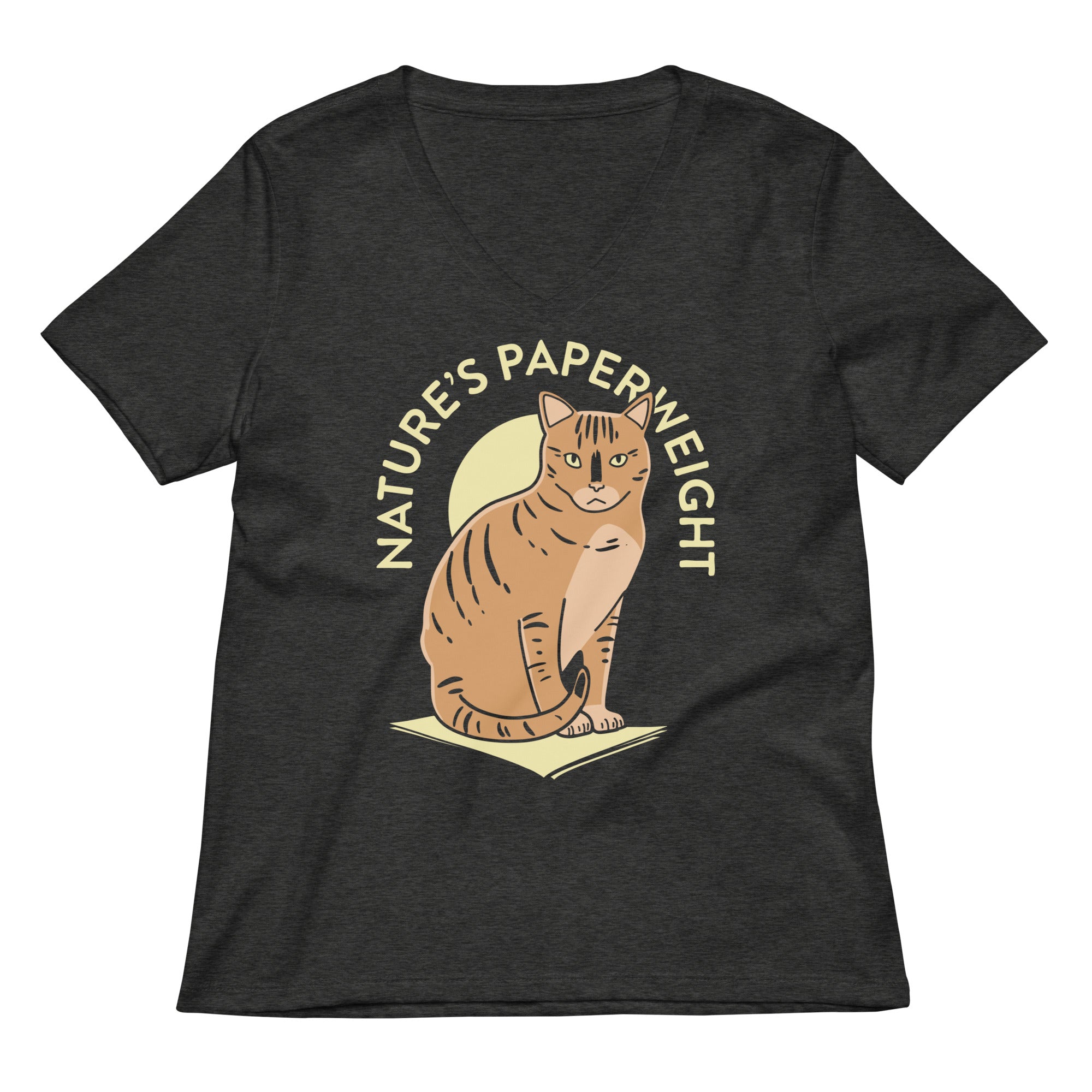 Nature's Paperweight Women's V-Neck Tee Hoodie, Sweatshirt | PureTeeCo.com (Image 3)