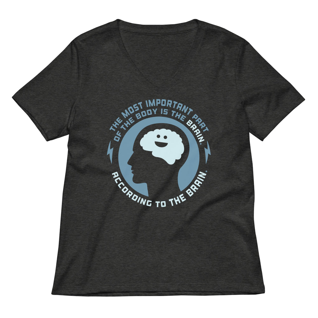 Most Important Part Of The Body Women's V-Neck Tee Hoodie, Sweatshirt | PureTeeCo.com (Image 3)