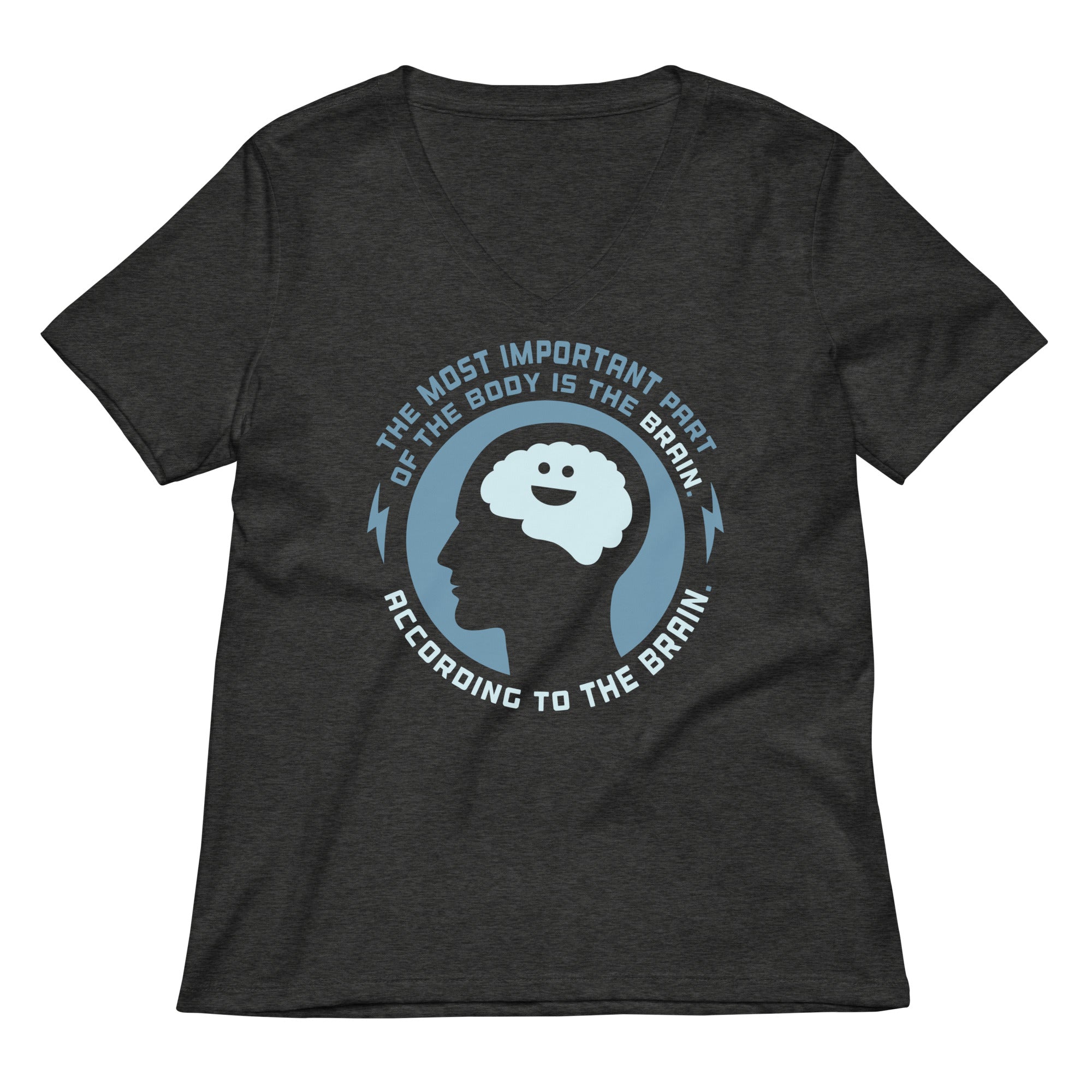 Most Important Part Of The Body Women's V-Neck Tee Hoodie, Sweatshirt | PureTeeCo.com (Image 3)