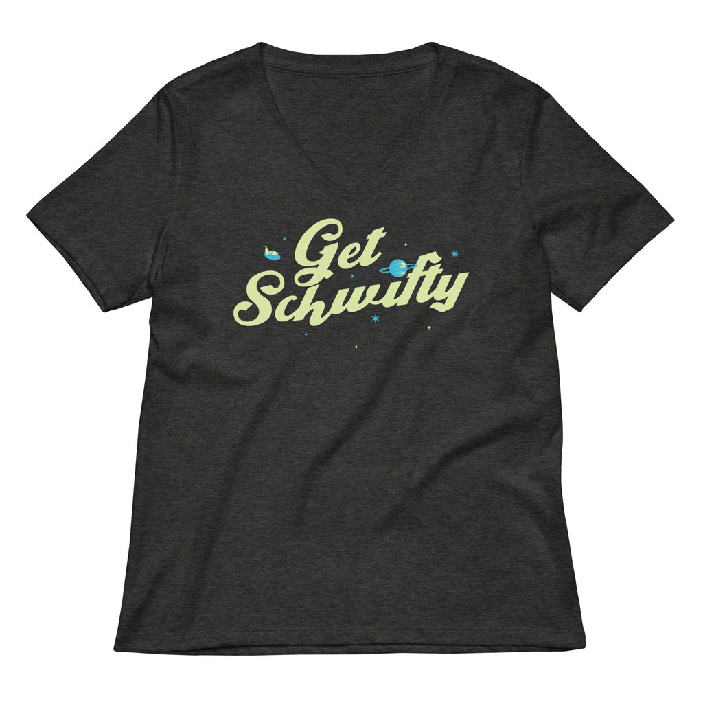Get Schwifty Women's V-Neck Tee Hoodie, Sweatshirt | PureTeeCo.com (Image 3)