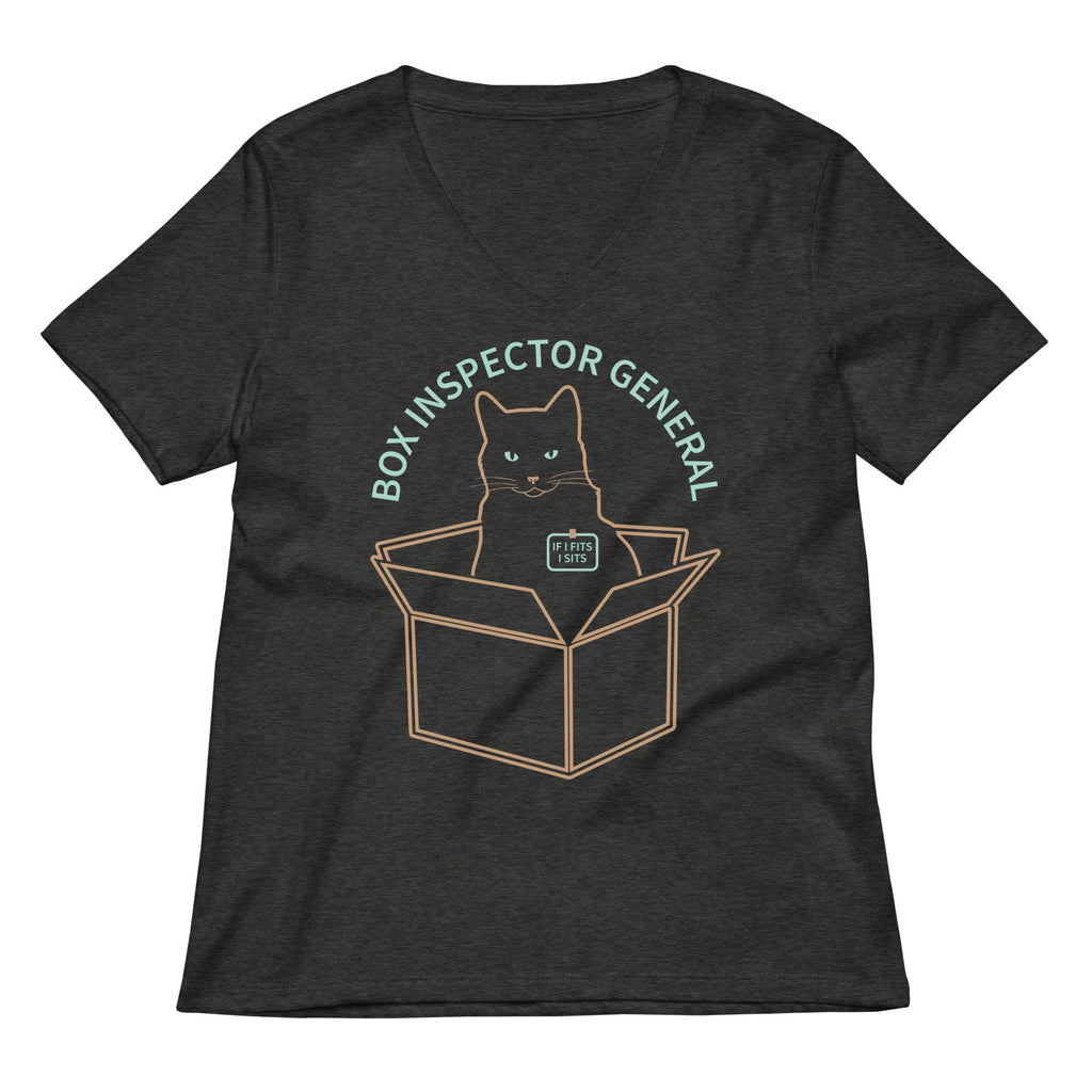 Box Inspector General Women's V-Neck Tee Hoodie, Sweatshirt | PureTeeCo.com (Image 3)