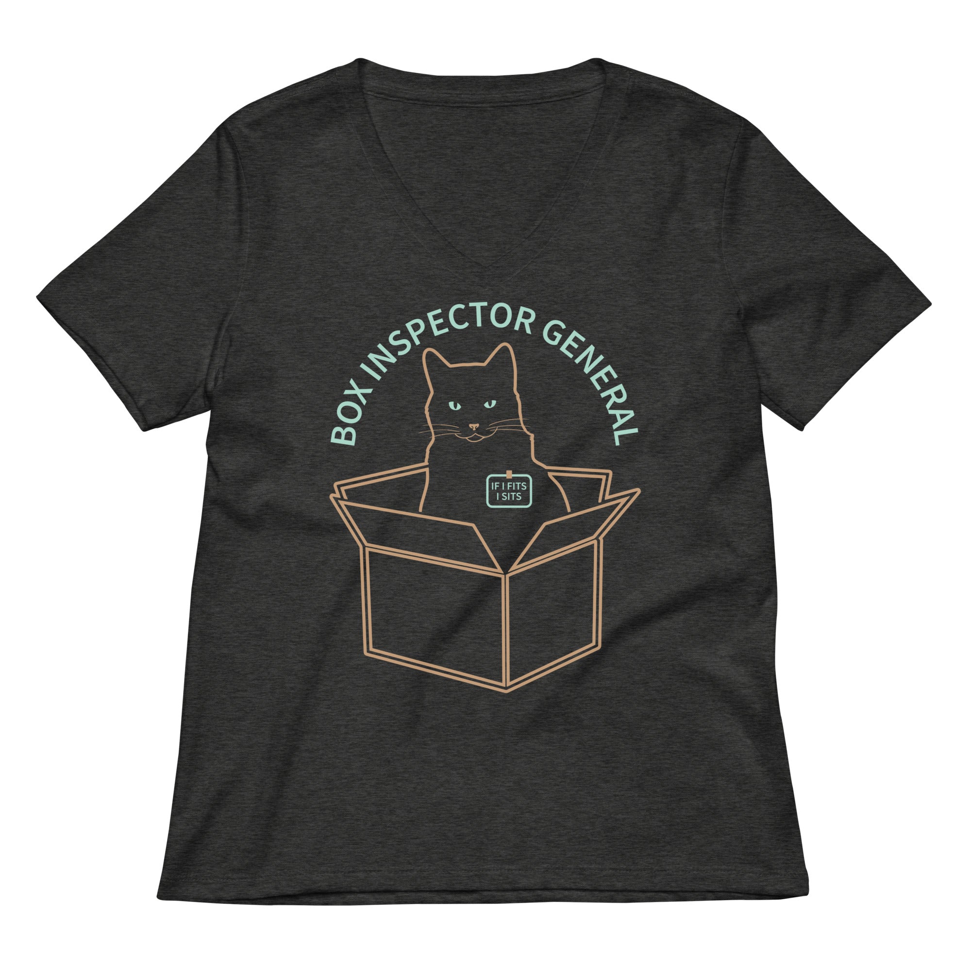 Box Inspector General Women's V-Neck Tee Hoodie, Sweatshirt | PureTeeCo.com (Image 3)