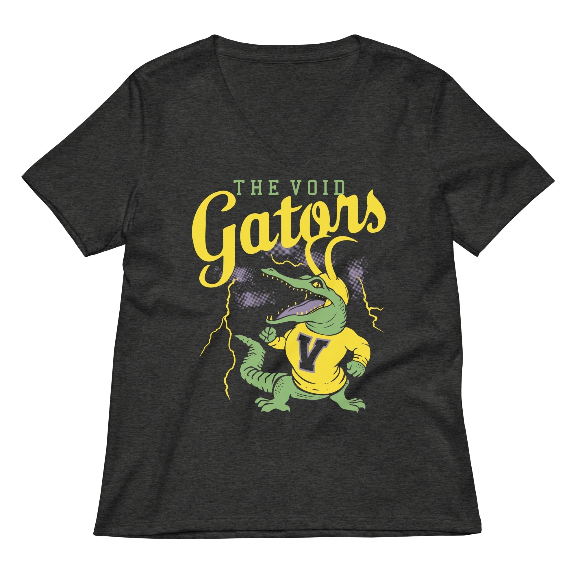 The Void Gators Women's V-Neck Tee Hoodie, Sweatshirt | PureTeeCo.com (Image 3)