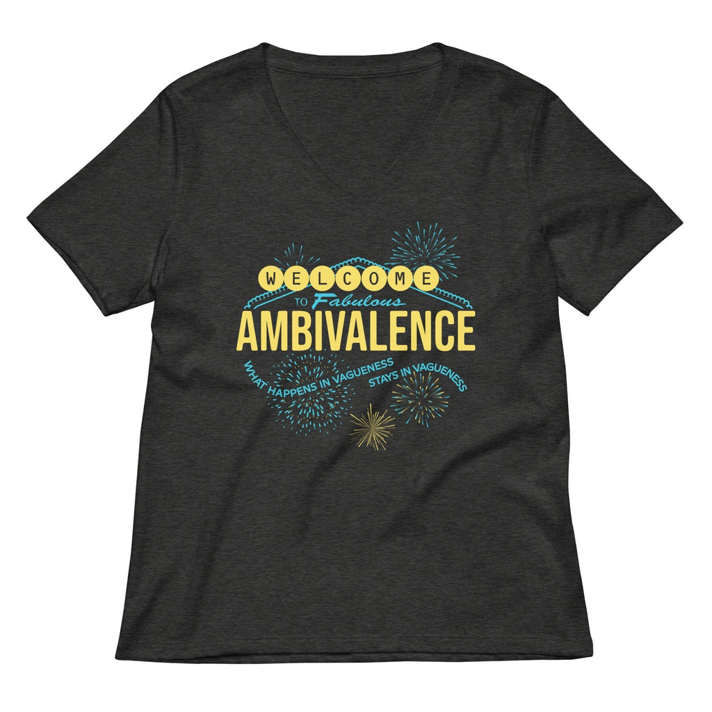 Welcome To Fabulous Ambivalence Women's V-Neck Tee Hoodie, Sweatshirt | PureTeeCo.com (Image 3)