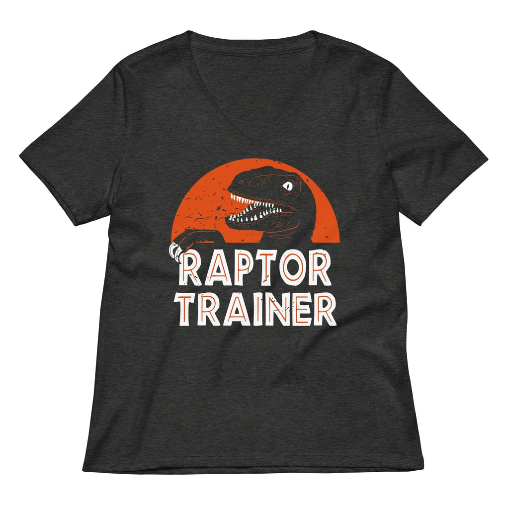 Raptor Trainer Women's V-Neck Tee Hoodie, Sweatshirt | PureTeeCo.com (Image 3)