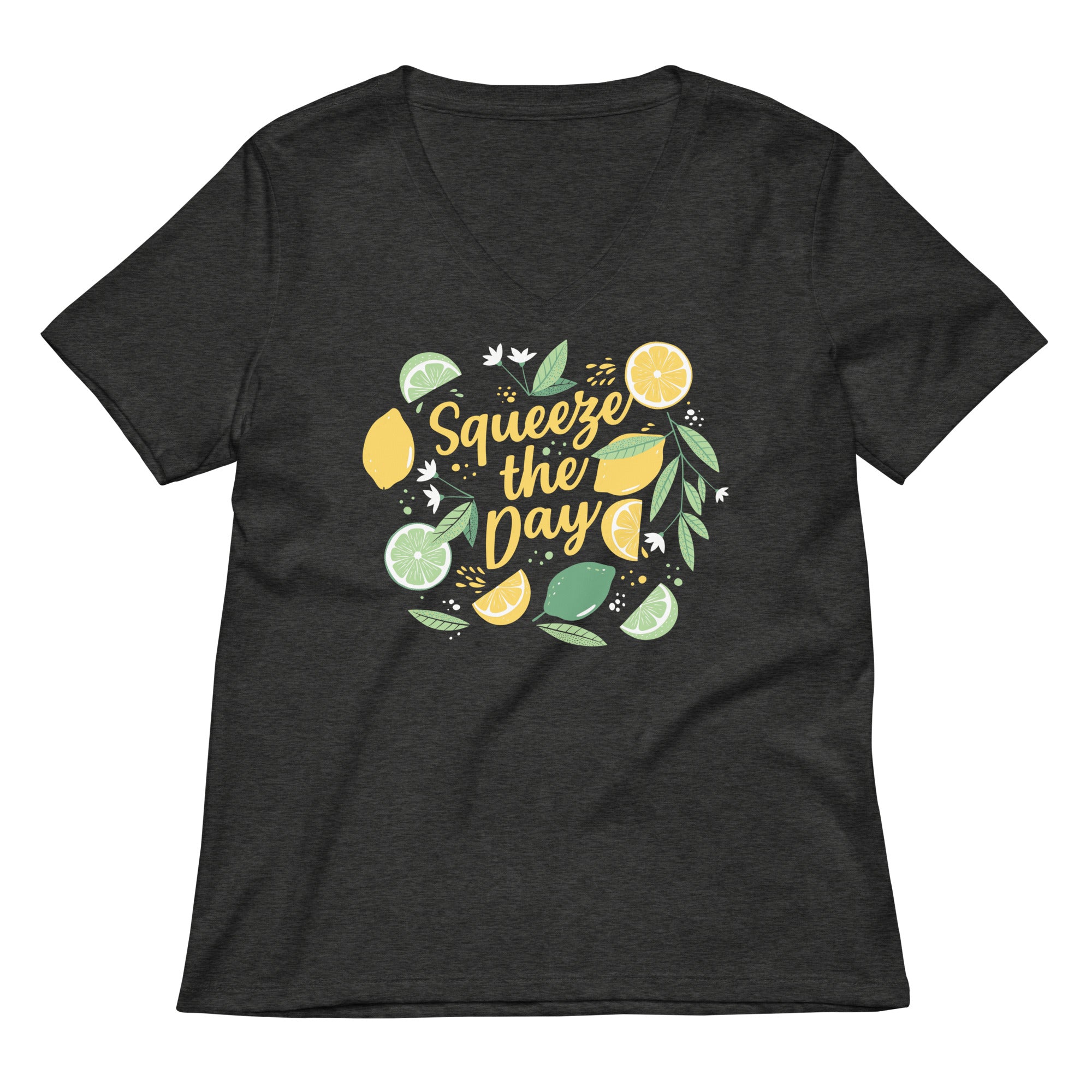 Squeeze The Day Women's V-Neck Tee Hoodie, Sweatshirt | PureTeeCo.com (Image 3)