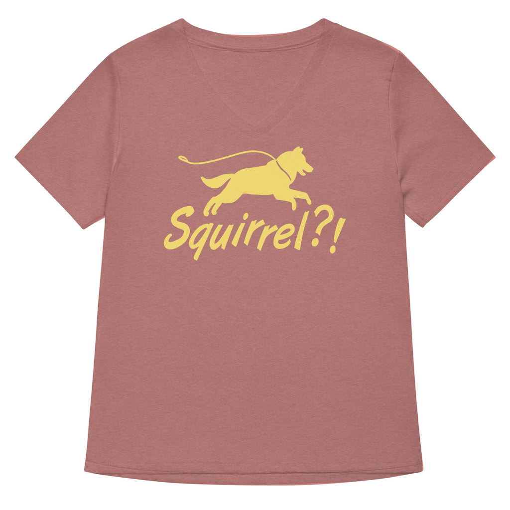 Squirrel?! Women's V-Neck Tee Hoodie, Sweatshirt | PureTeeCo.com (Image 5)
