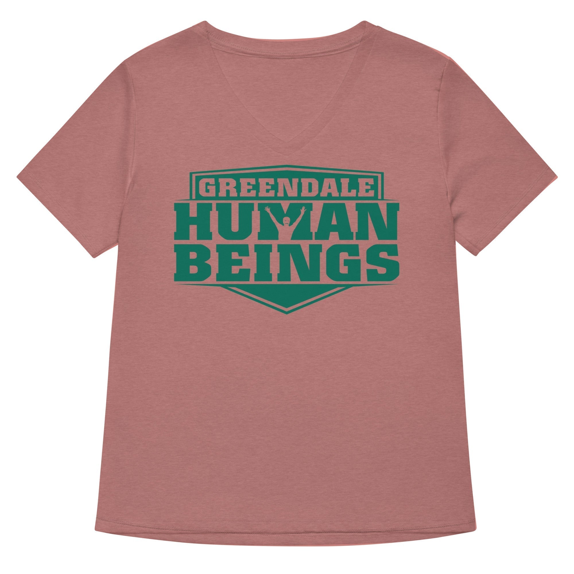 Greendale Human Beings Women's V-Neck Tee Hoodie, Sweatshirt | PureTeeCo.com (Image 4)