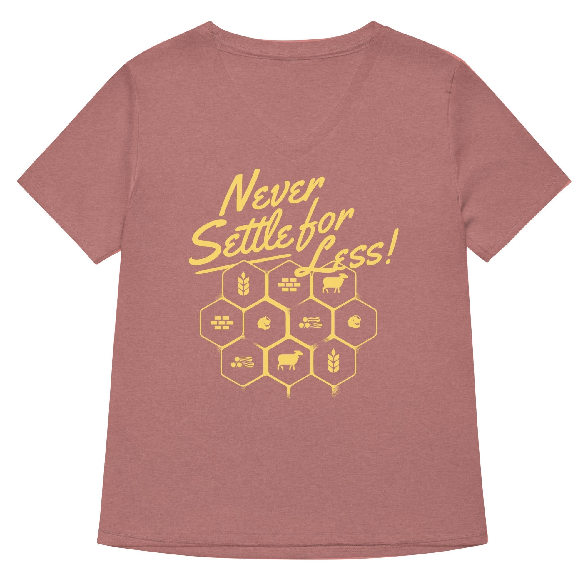 Never Settle For Less Women's V-Neck Tee Hoodie, Sweatshirt | PureTeeCo.com (Image 5)