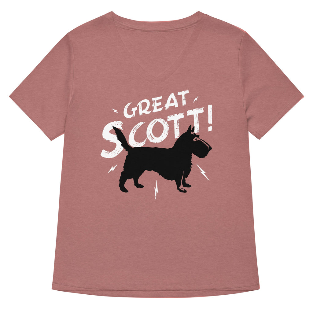 Great Scott! Women's V-Neck Tee Hoodie, Sweatshirt | PureTeeCo.com (Image 2)