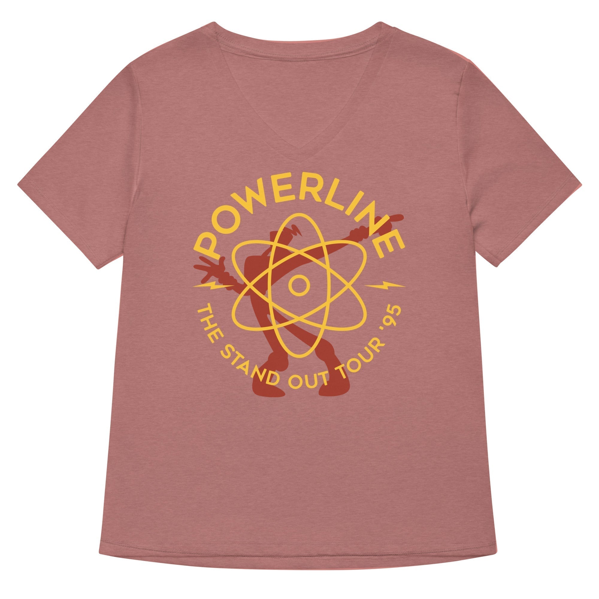 Powerline Women's V-Neck Tee Hoodie, Sweatshirt | PureTeeCo.com (Image 5)