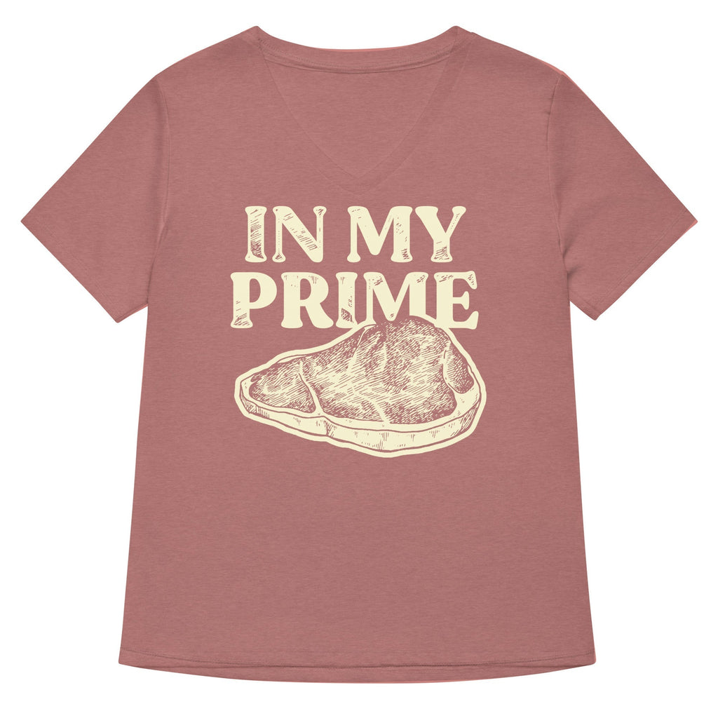 In My Prime Women's V-Neck Tee Hoodie, Sweatshirt | PureTeeCo.com (Image 1)