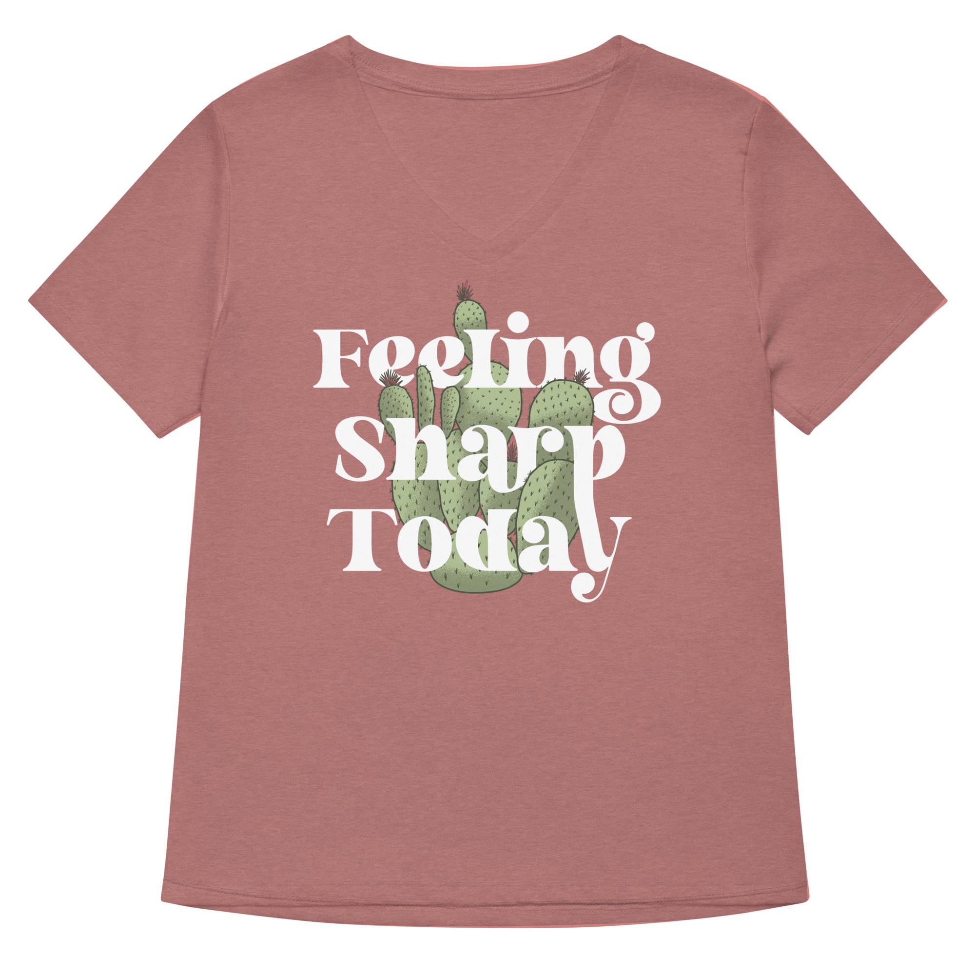 Feeling Sharp Today Women's V-Neck Tee Hoodie, Sweatshirt | PureTeeCo.com (Image 5)