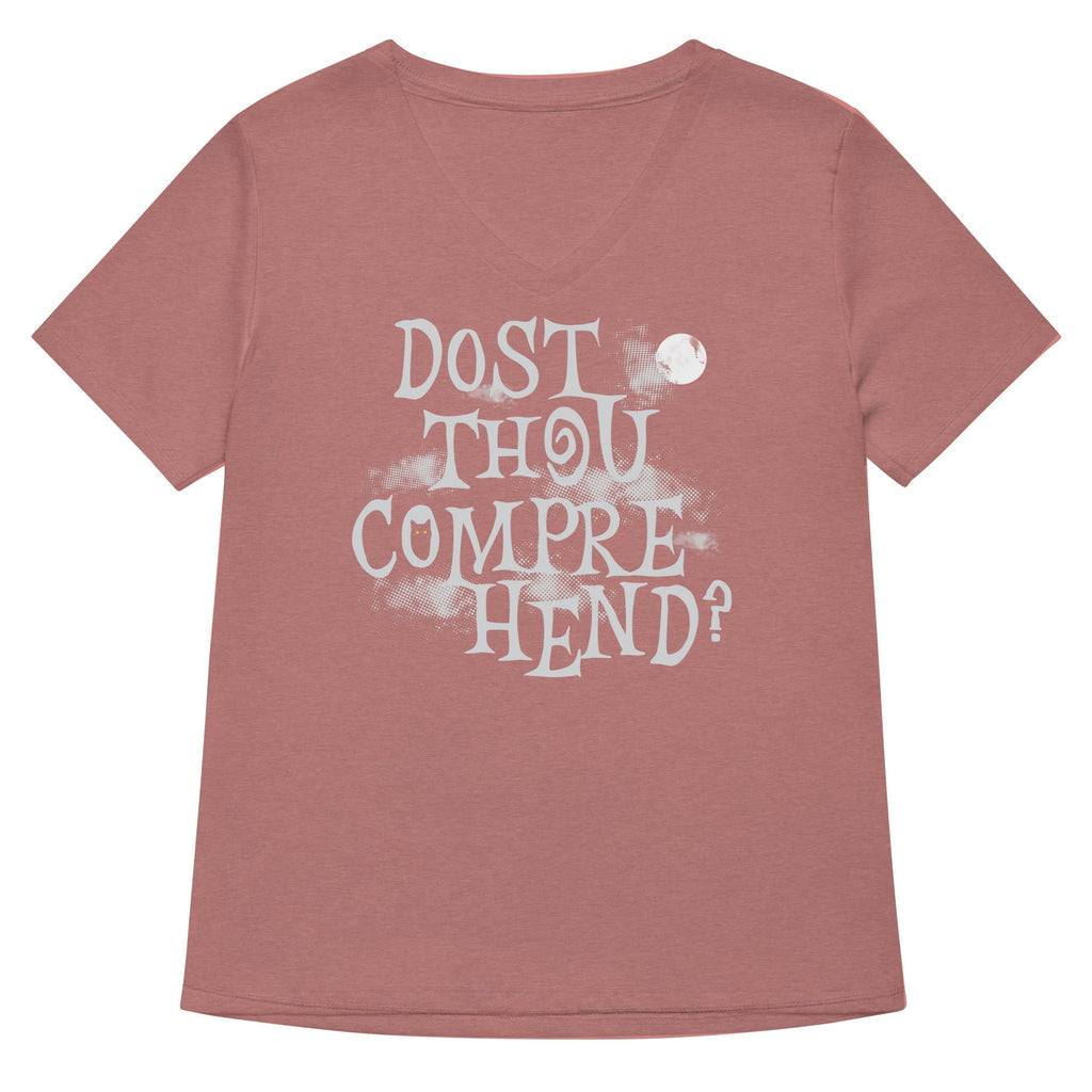 Dost Thou Comprehend? Women's V-Neck Tee Hoodie, Sweatshirt | PureTeeCo.com (Image 5)