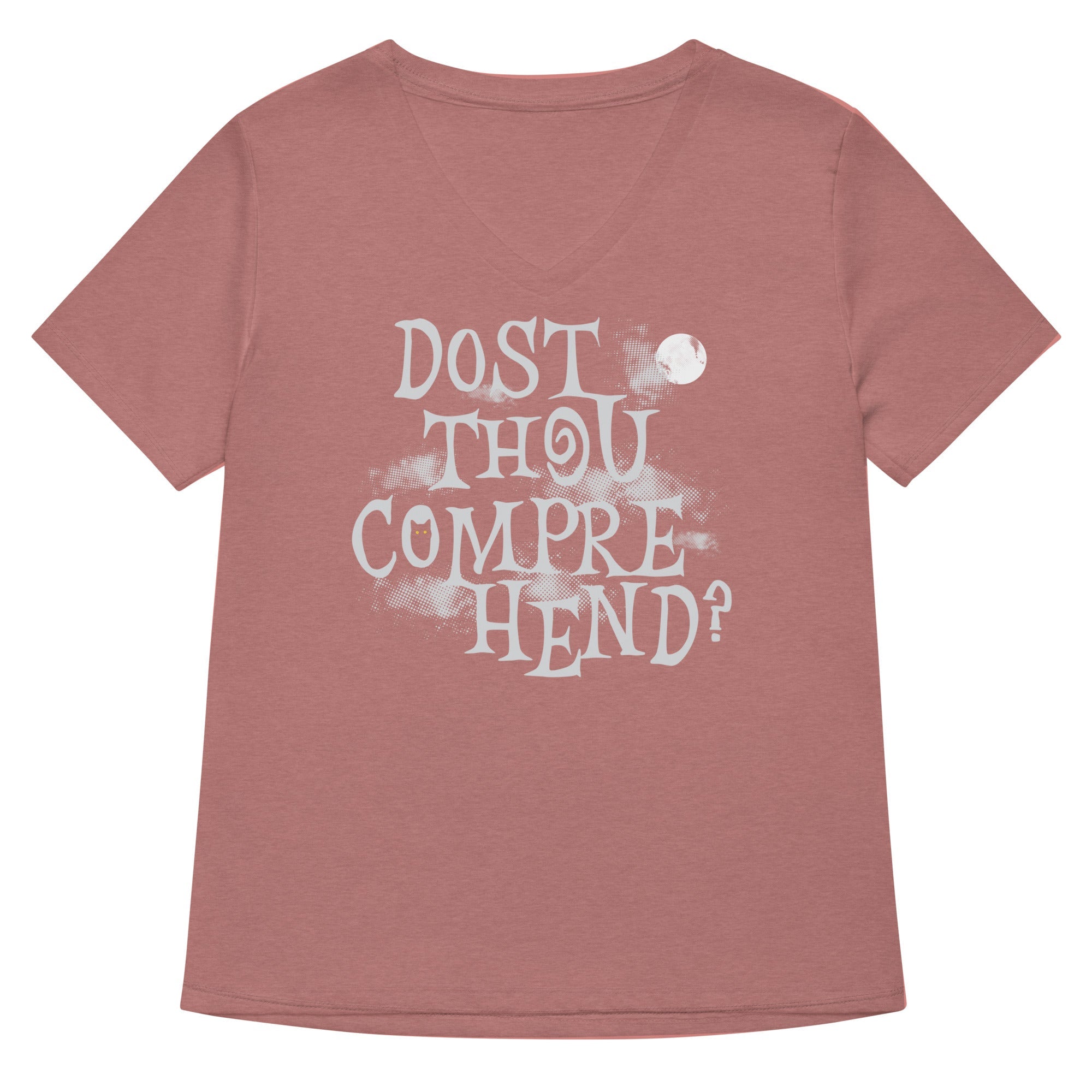 Dost Thou Comprehend? Women's V-Neck Tee Hoodie, Sweatshirt | PureTeeCo.com (Image 5)