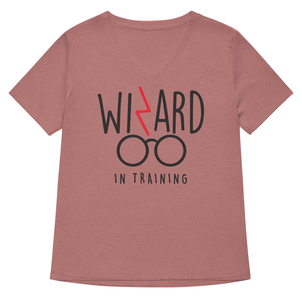 Wizard In Training Women's V-Neck Tee Hoodie, Sweatshirt | PureTeeCo.com (Image 2)