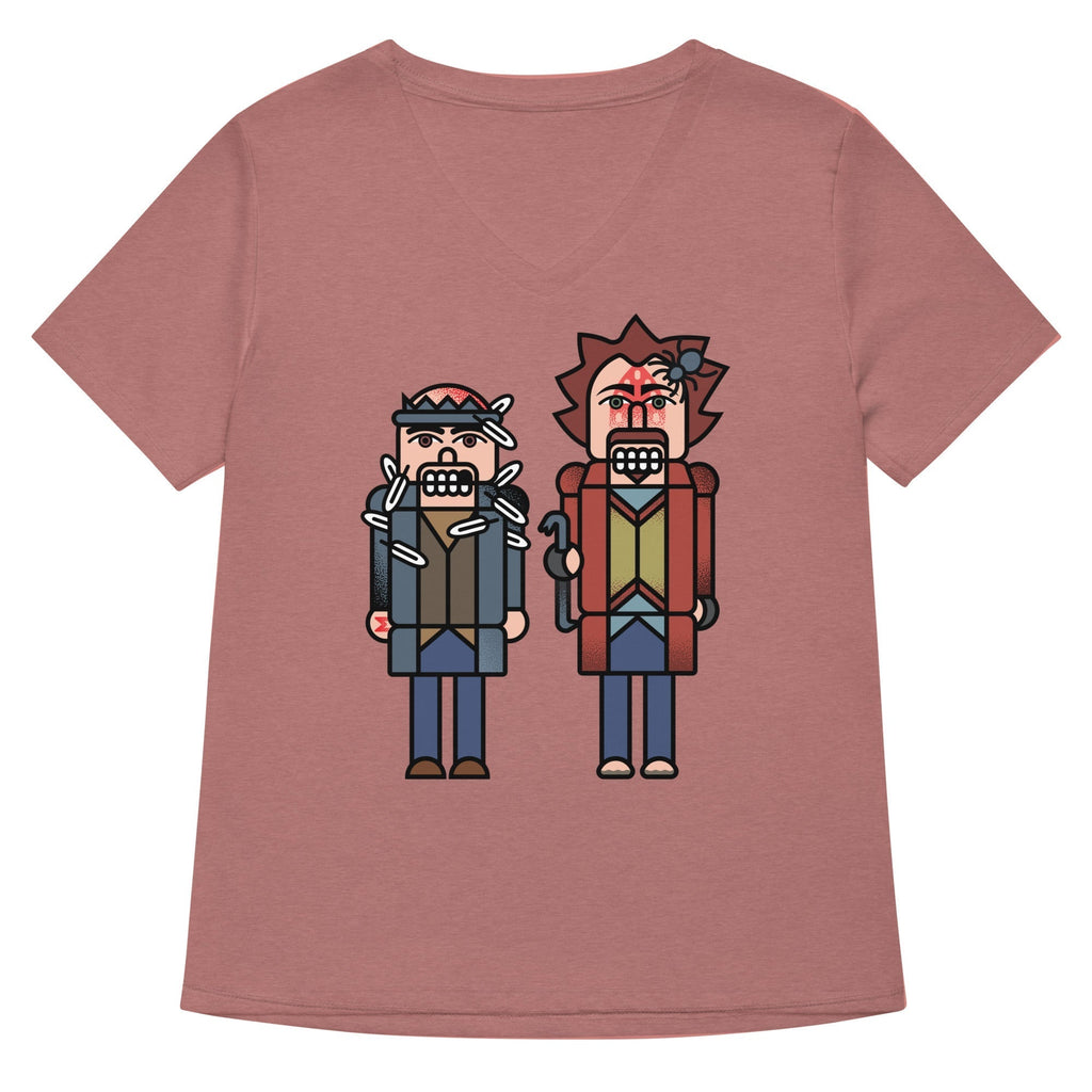 The Nutcrackers Women's V-Neck Tee Hoodie, Sweatshirt | PureTeeCo.com (Image 3)