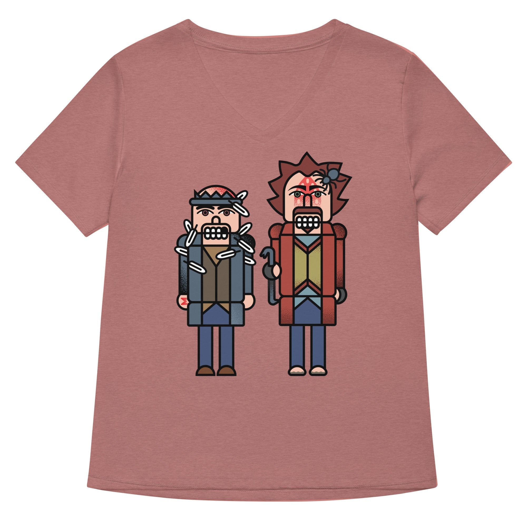 The Nutcrackers Women's V-Neck Tee Hoodie, Sweatshirt | PureTeeCo.com (Image 3)